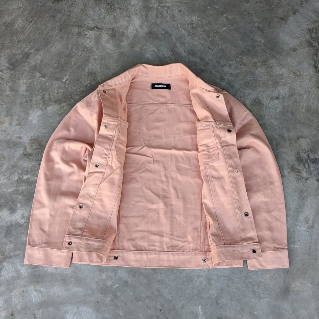 Apart Denim Trucker Jacket Salmon