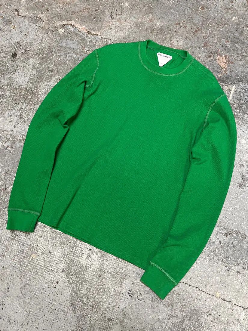 Bottega Veneta × Vintage SS2021 Bottega Veneta Green Italian Sweater Size US M / EU 48-50 / 2 - 7 Thumbnail