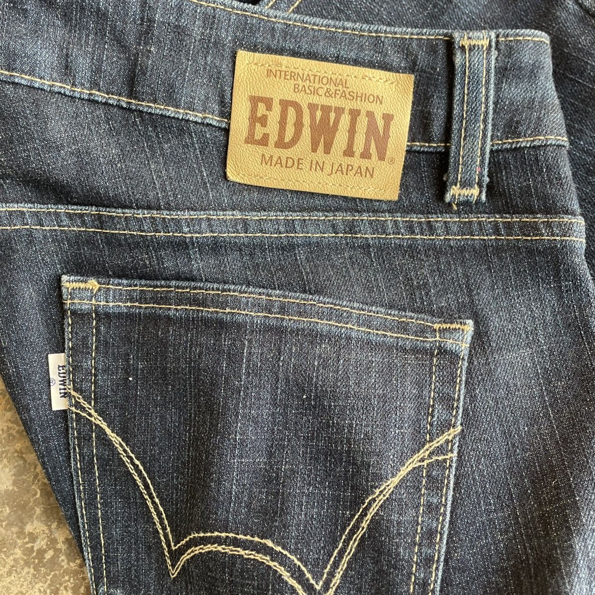 Edwin 🔥Vintage Edwin 404 Japan Made Dark Blue Black Denim Jeans Size US 34 / EU 50 - 12 Thumbnail