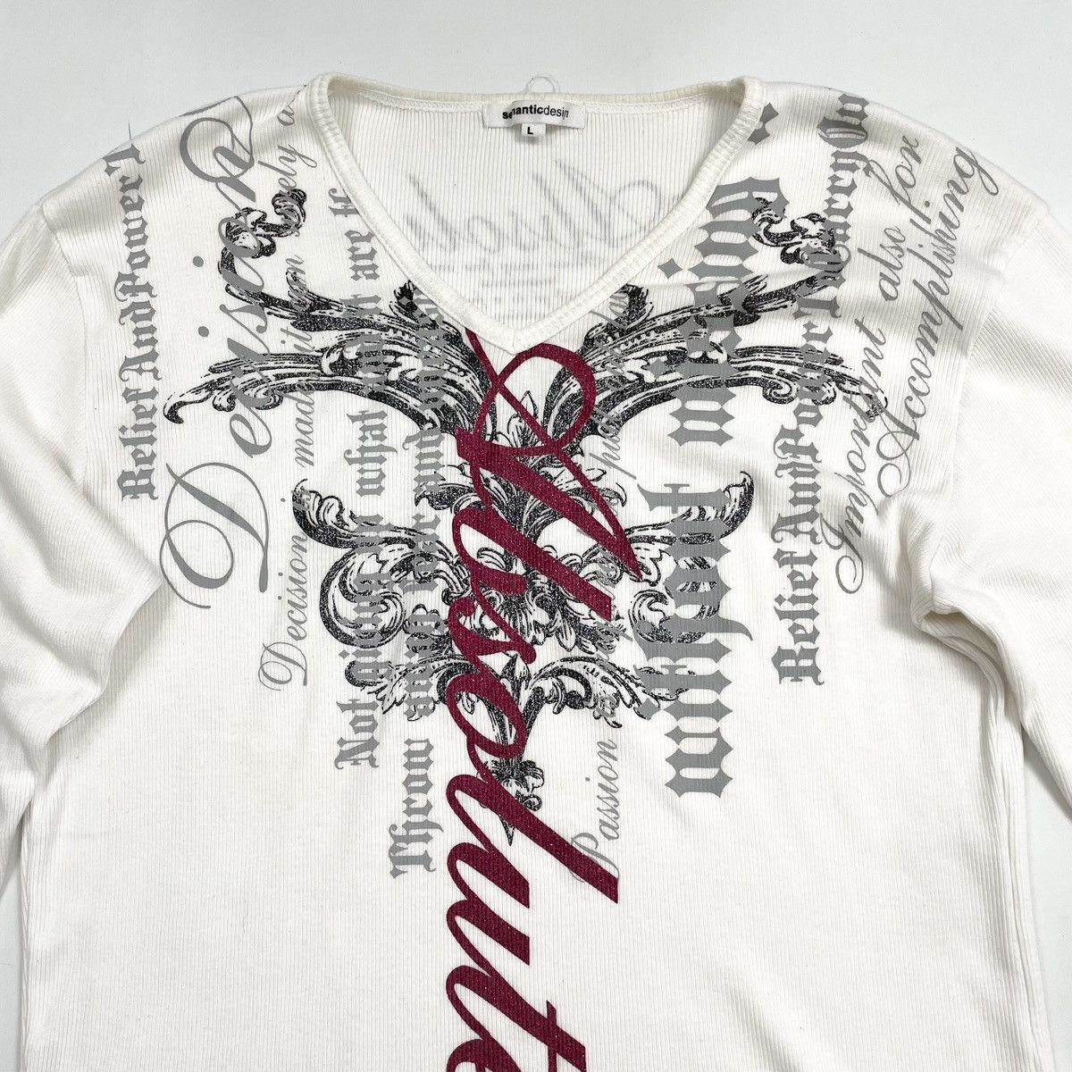 Japanese Brand Semanticdesign Absolute Long Sleeve Tshirt Size US L / EU 52-54 / 3 - 5 Thumbnail