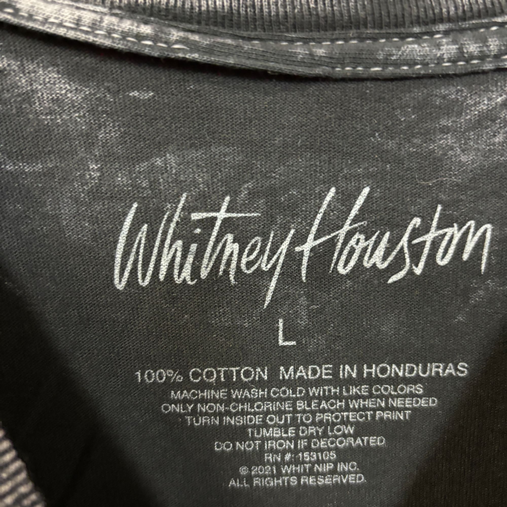 Other Whitney Houston Collage black tee size large Size US L / EU 52-54 / 3 - 4 Thumbnail