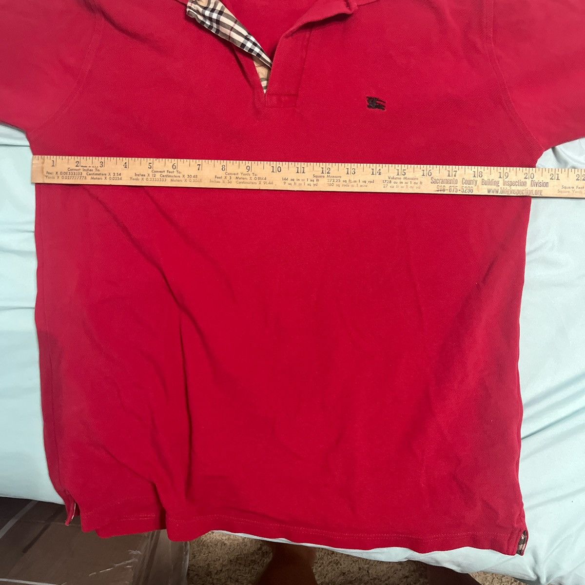 Burberry Red Burberry London polo shirt Size US S / EU 44-46 / 1 - 10 Thumbnail