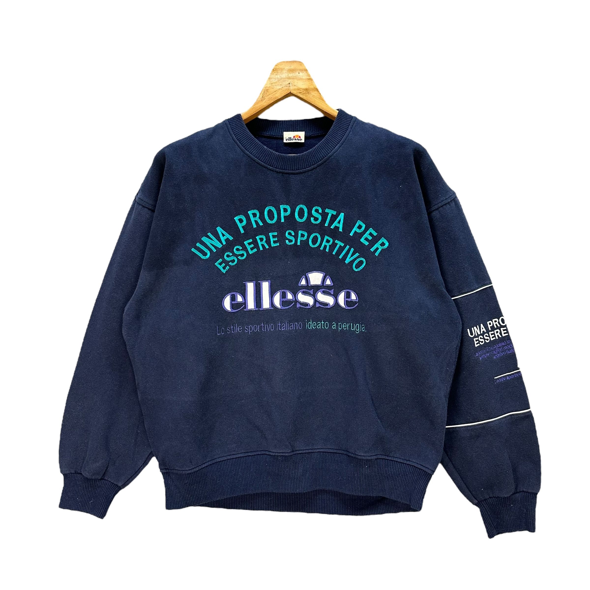 Ellesse Ellesse Embroidery Big Logo Crewneck Sweatshirts #A1-0025 Size US M / EU 48-50 / 2 - 1 Thumbnail