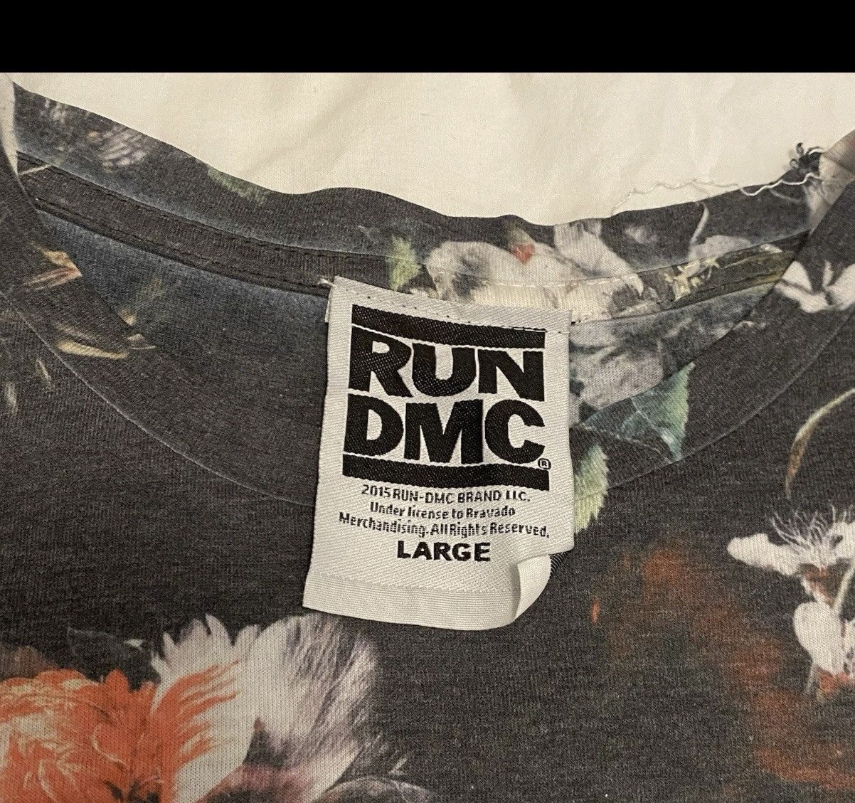 RUN DMC Run DMC Floral Graphic Tee Large Hip Hop Streetwear Shirt Size US L / EU 52-54 / 3 - 4 Thumbnail