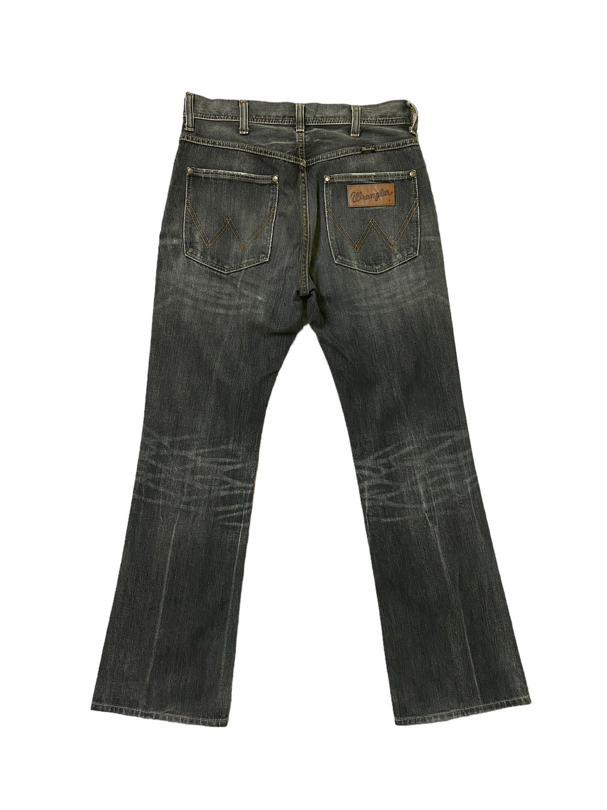 Vintage FLARED💥 WRANGLER CLAWMARKS BOOTCUT DENIM JEANS Size US 30 / EU 46 - 2 Thumbnail