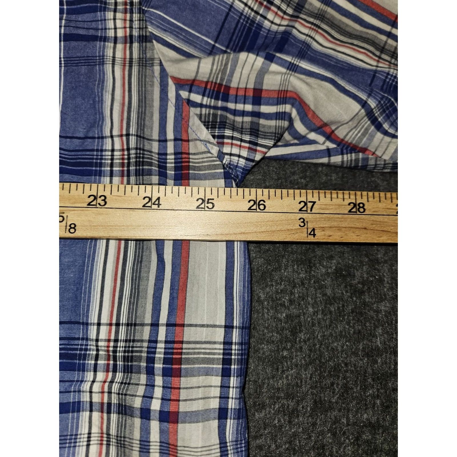 Southpole Southpole Button-Up Shirt Men's XL Blue Plaid Short Sleeve Casual Hip Hop Y2K Size US XL / EU 56 / 4 - 3 Thumbnail