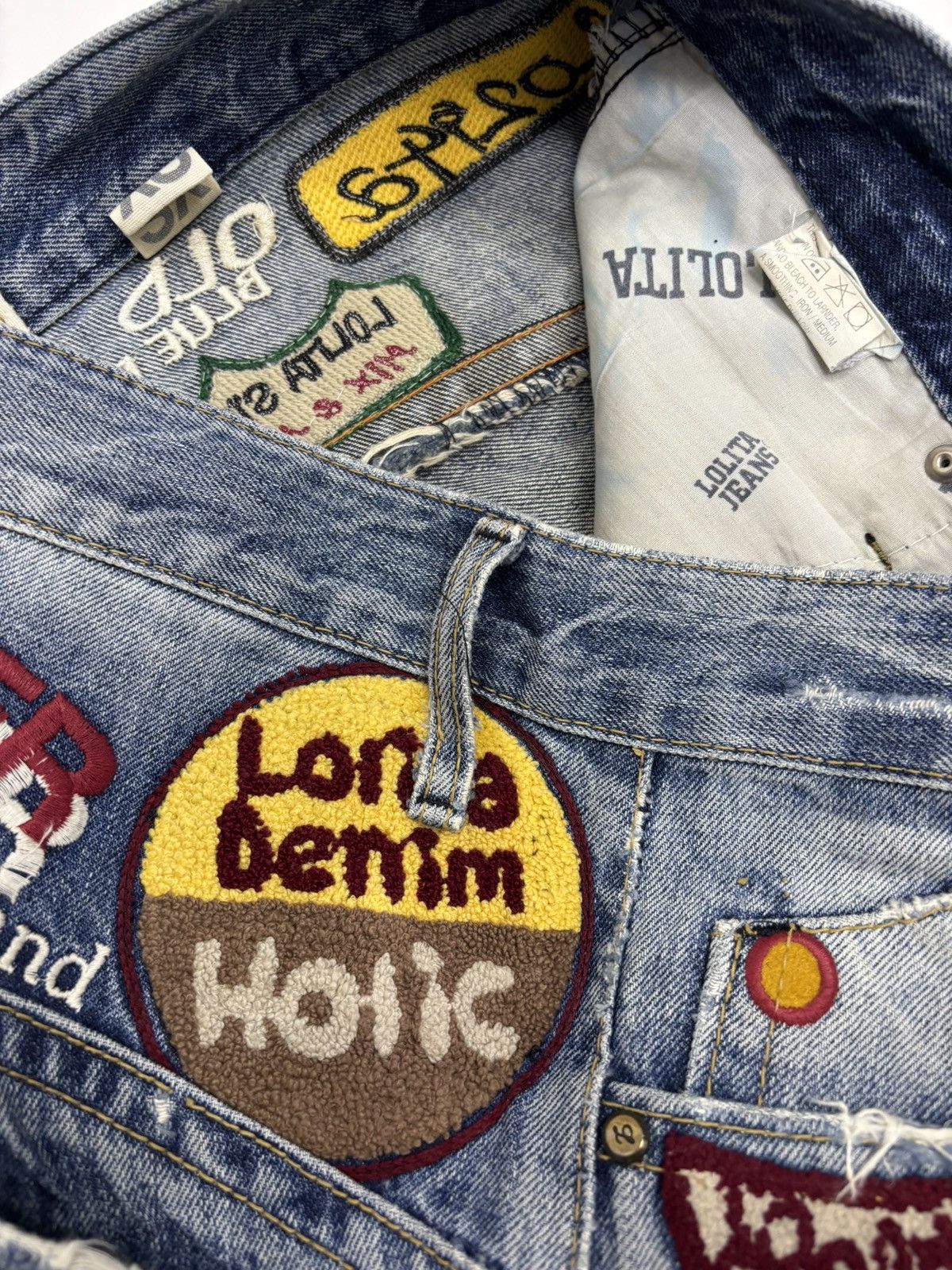 Kapital Lolita Club By Concert Club Bootcut Denim Jeans Size US 31 - 9 Thumbnail