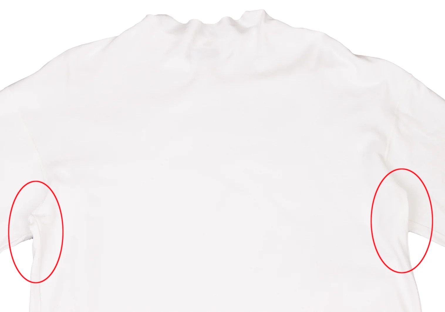 Issey Miyake Cotton High Neck Cut and Sew Top in White, Size M Size US M / EU 48-50 / 2 - 2 Thumbnail