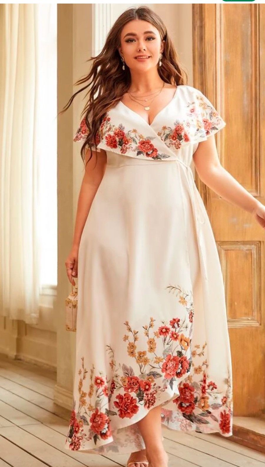 Vintage VINTAGE FLOWER DRESS Size 4XL / US 24-26 - 1 Preview