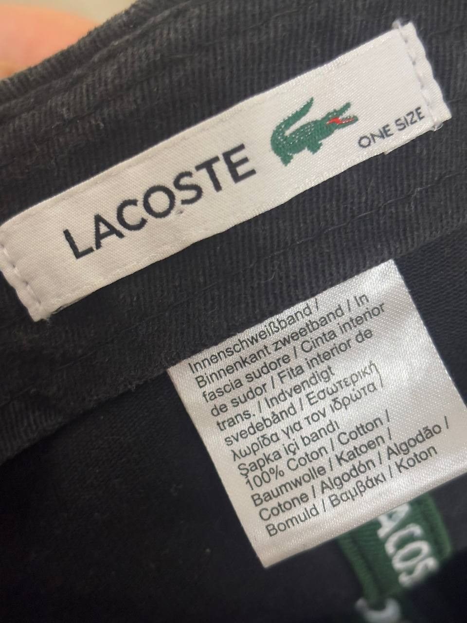 Lacoste Vintage cap LACOSTE Big Logo Camuflage RK8217 Black Size ONE SIZE - 6 Thumbnail
