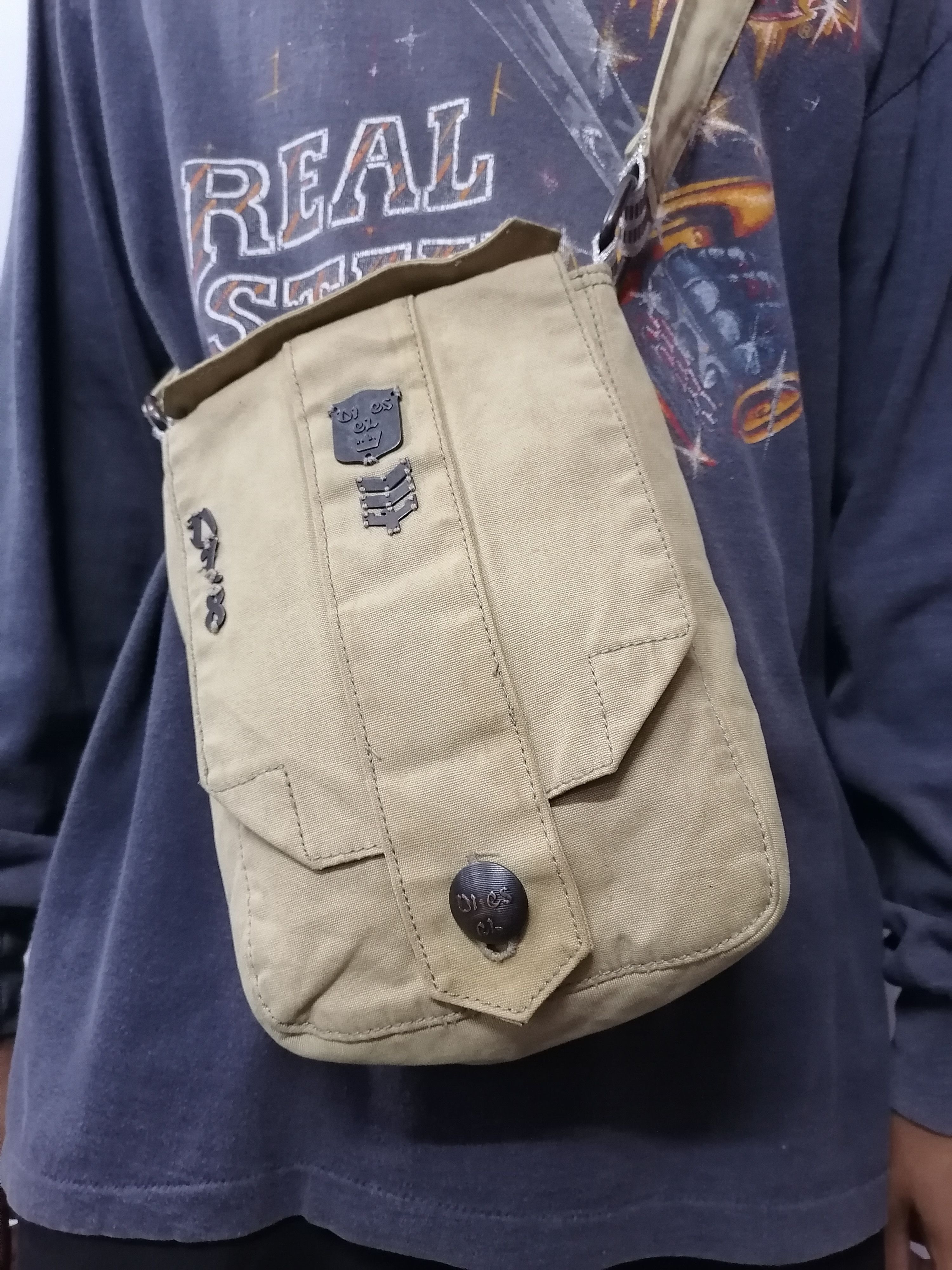 Diesel × Vintage Diesel Industry Canvas Sling Bag Size ONE SIZE - 2 Thumbnail