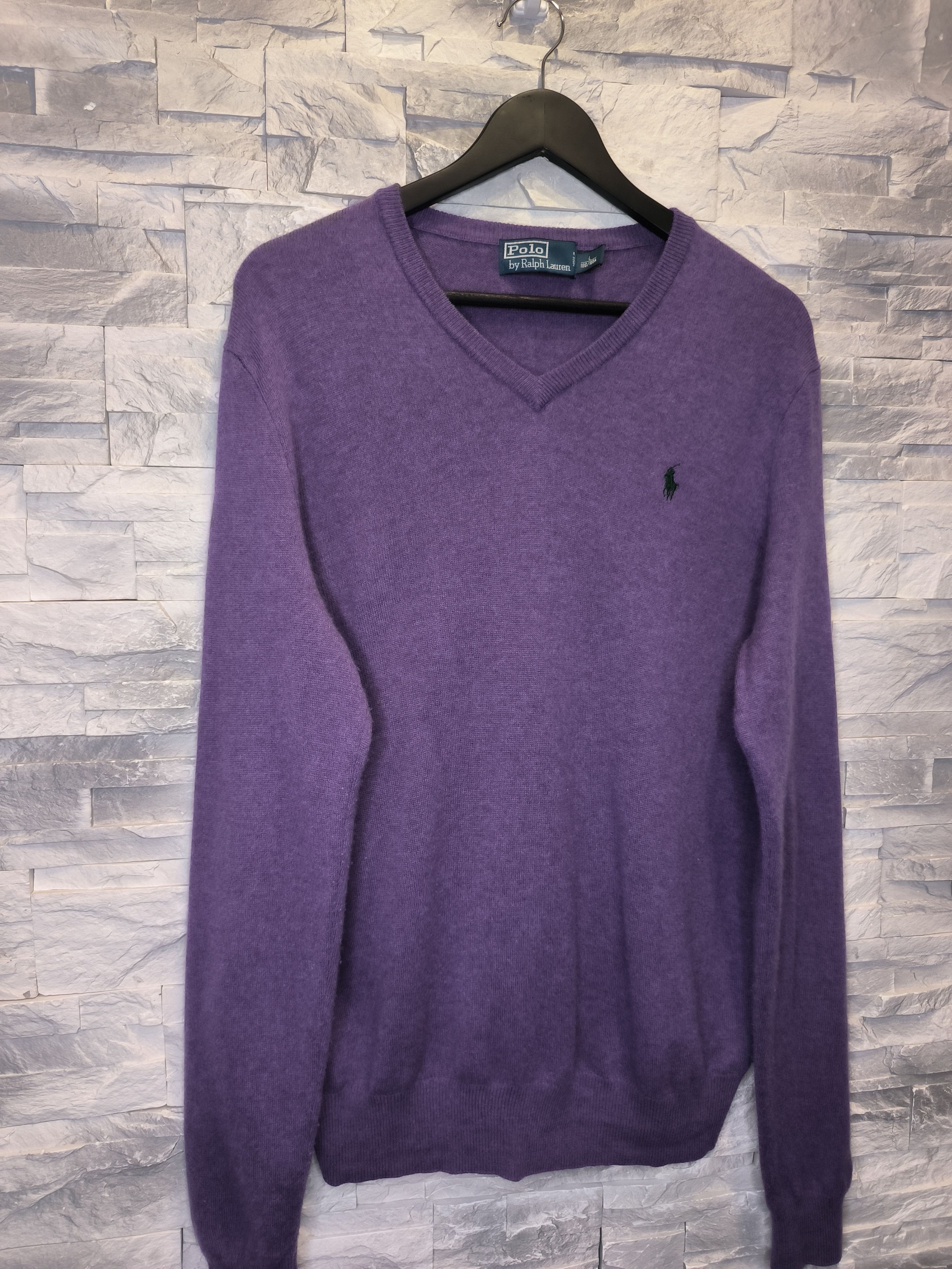 Polo Ralph Lauren Ralph Lauren Wool Knitwear Sweater Violet Vintage Size US L / EU 52-54 / 3 - 3 Thumbnail