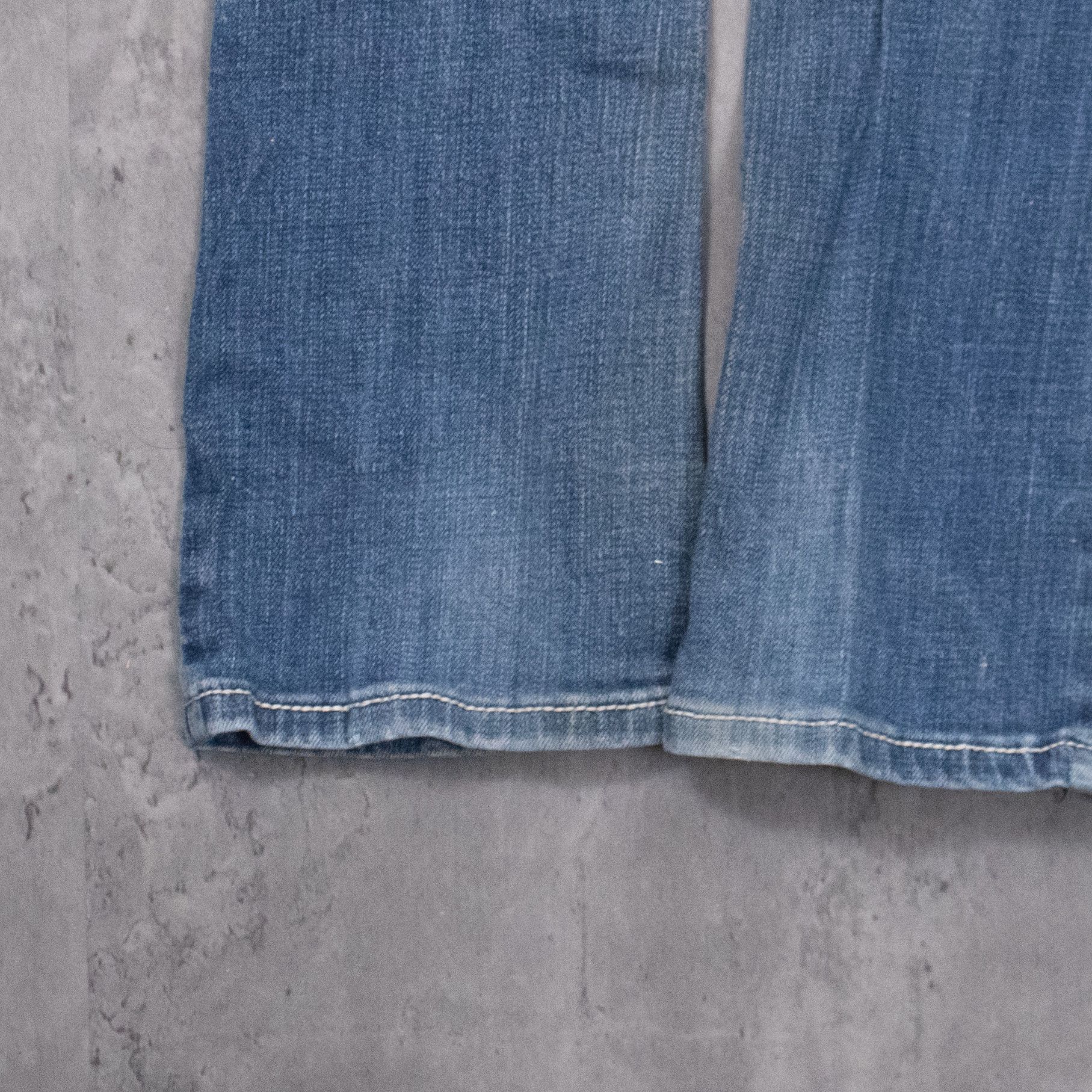 True Religion Y2K's 00's LA Idol's Gem Embellished Skinny Denim Jean's Size US 26 / EU 42 - 12 Thumbnail