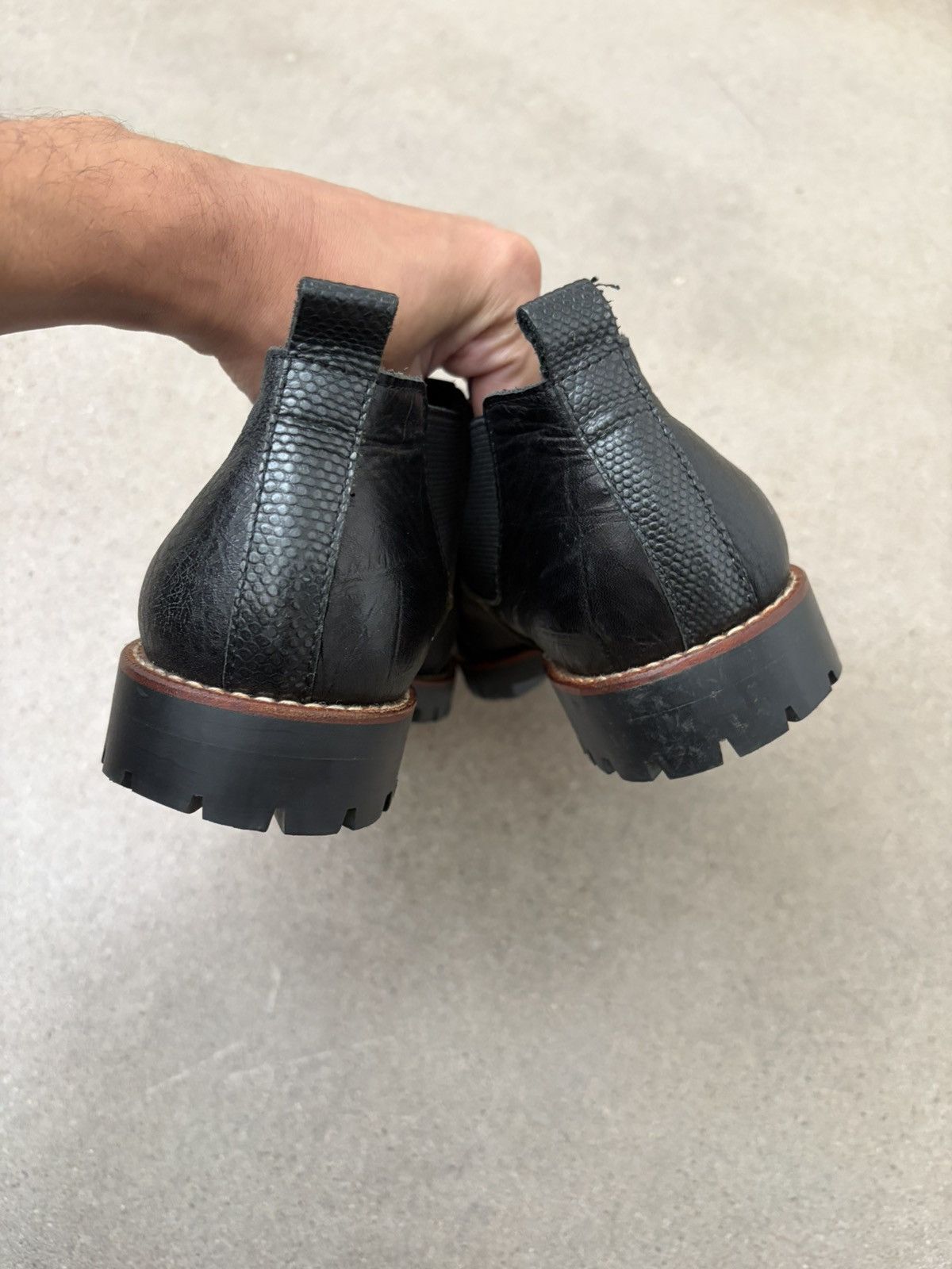 Comme des Garcons Homme Plus leather patchwork low boot Size US 9 / EU 42 - 4 Thumbnail
