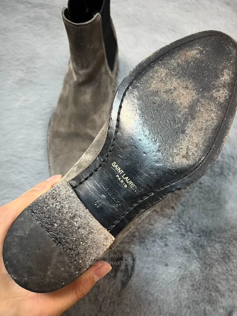 Saint Laurent Paris Saint Laurent Paris Basic Chelsea Boots Size US 10.5 / IT 40.5 - 2 Thumbnail
