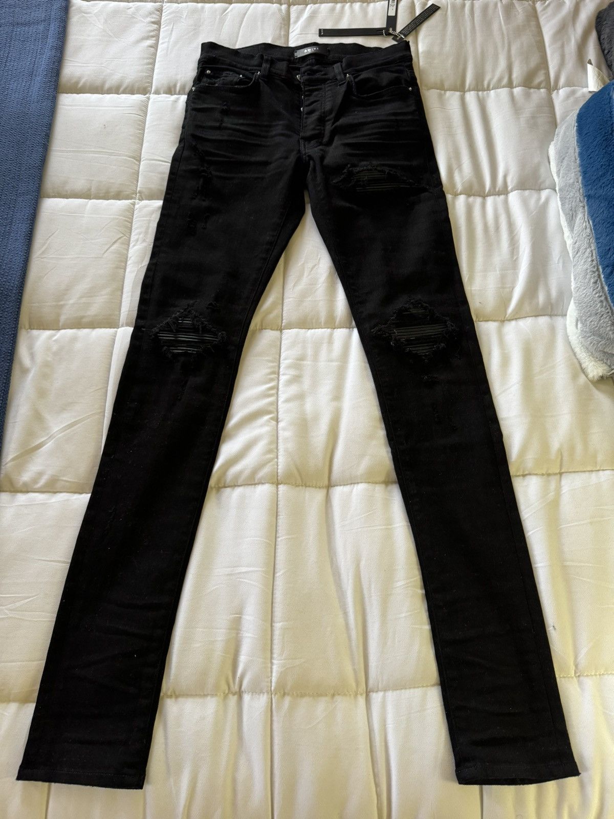 image of Amiri Black Mx1 Jeans, Men's (Size 30)