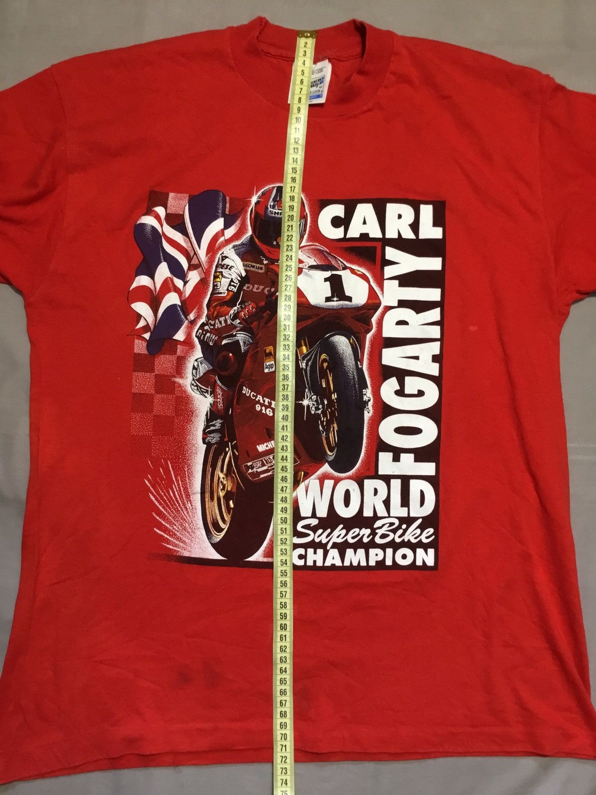 Other Moto Racing Ducati Carl Fogarty World Champion Vintage Size US L / EU 52-54 / 3 - 8 Thumbnail