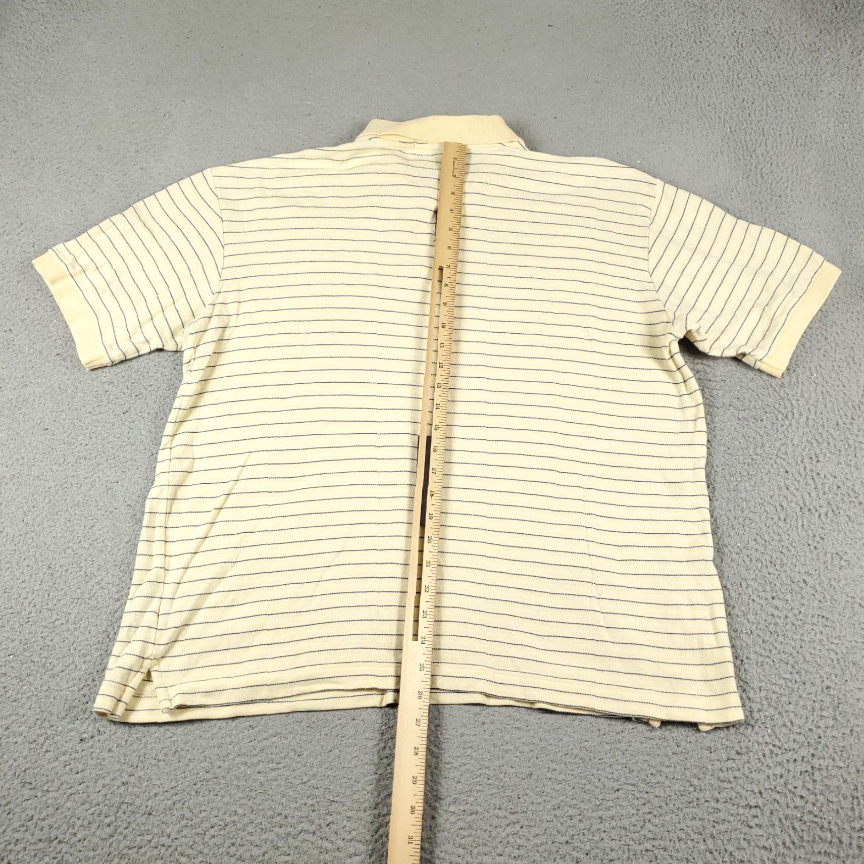 Nautica Nautica Polo Shirt Mens XL Yellow Striped Casual Short Sleeve Adult Size US XL / EU 56 / 4 - 3 Thumbnail