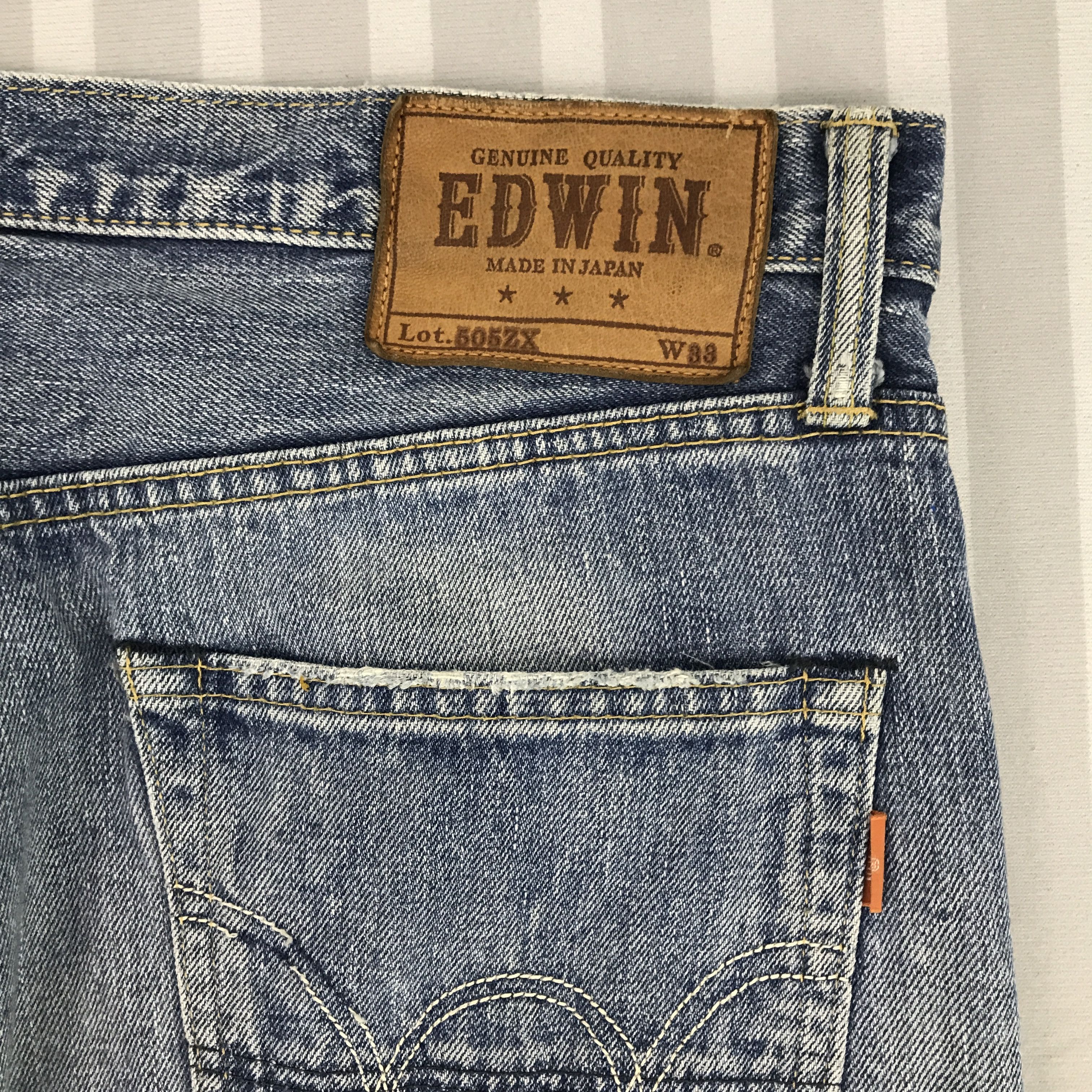Edwin × Vintage Vintage Edwin Distressed design Japan Jeans pants Size US 33 - 8 Thumbnail