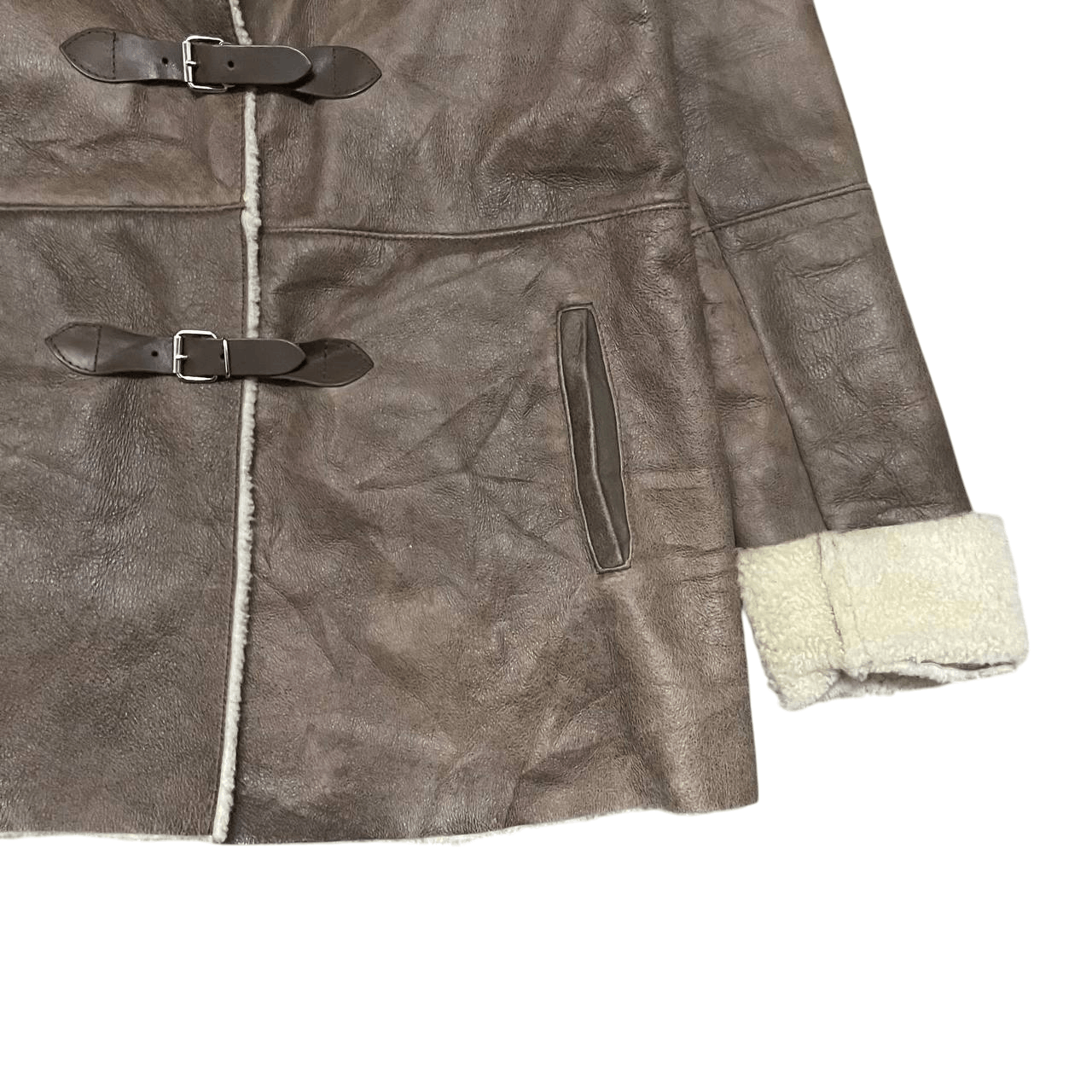 Vintage Anagram Paris Sheepskin Coat Shearling Leather Jacket Size US S / EU 44-46 / 1 - 4 Thumbnail