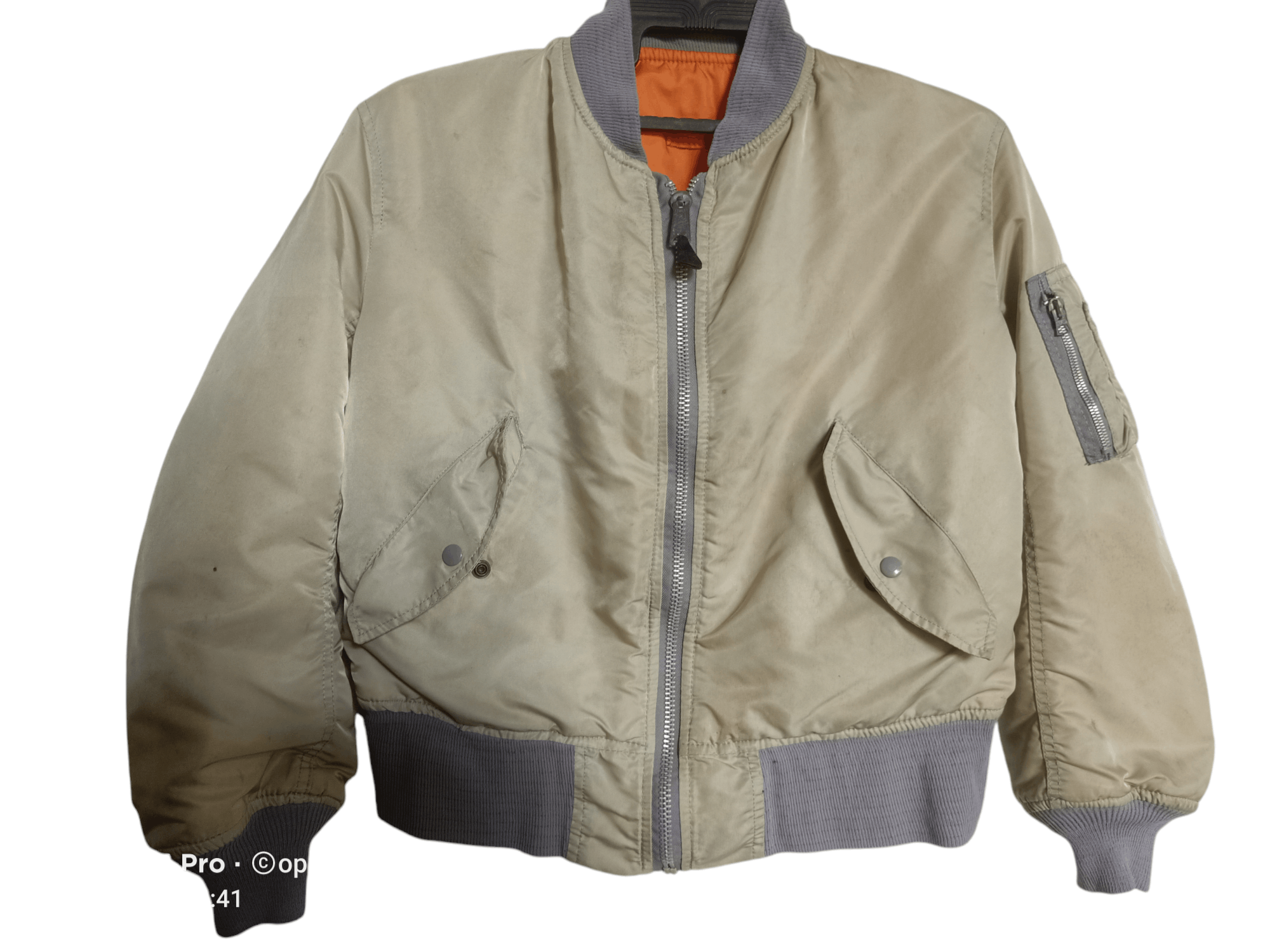 Alpha Industries × Vintage Alpha Jacket 🪖 Double Poket Reversble Bomber Size US S / EU 44-46 / 1 - 1 Thumbnail