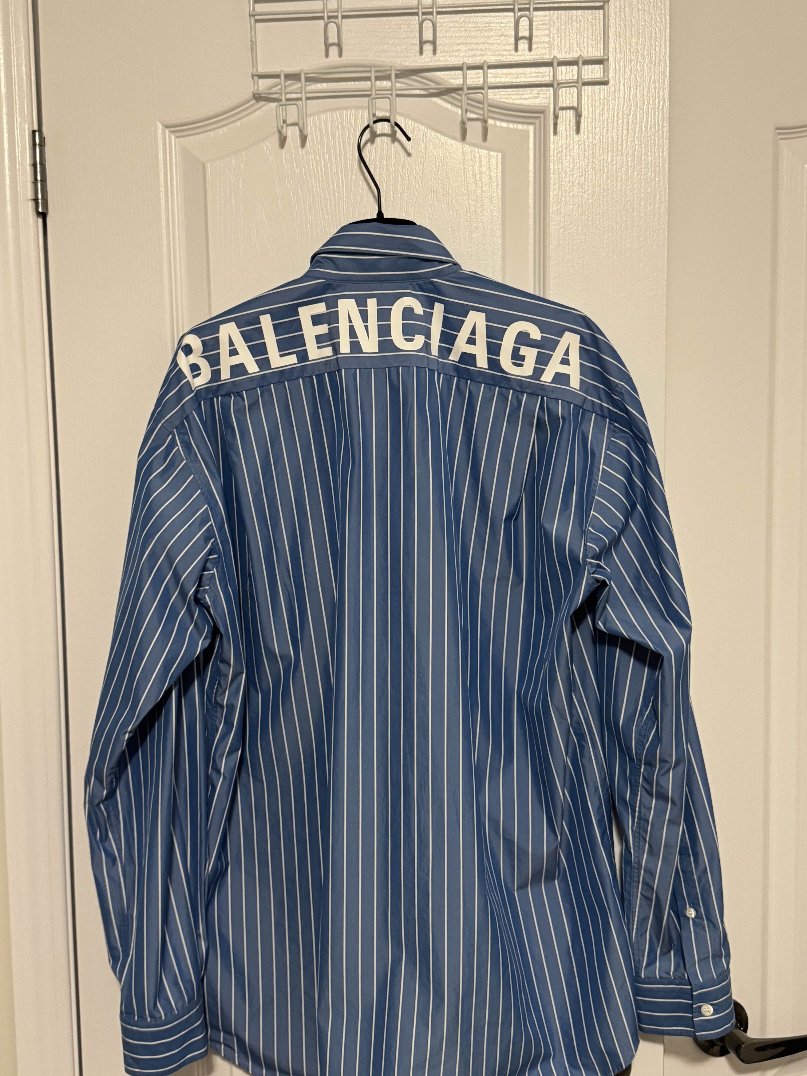 Balenciaga BALENCIAGA Striped Button-Up Size US L / EU 52-54 / 3 - 1 Thumbnail