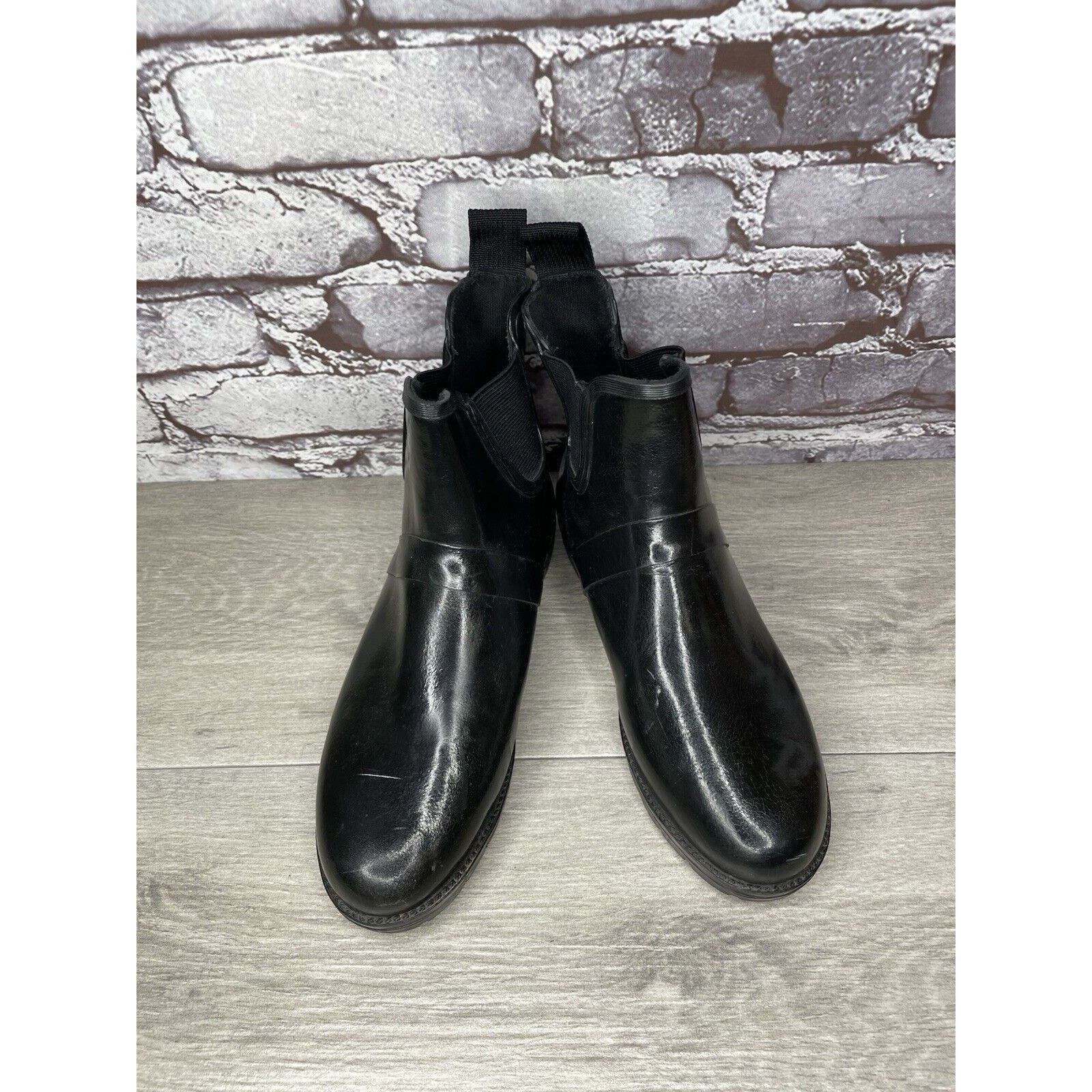 Cole Haan Cole Haan Sporting Black Rubber Pull On Chelsea Ankle Rain B Size US 6 / IT 36 - 11 Thumbnail