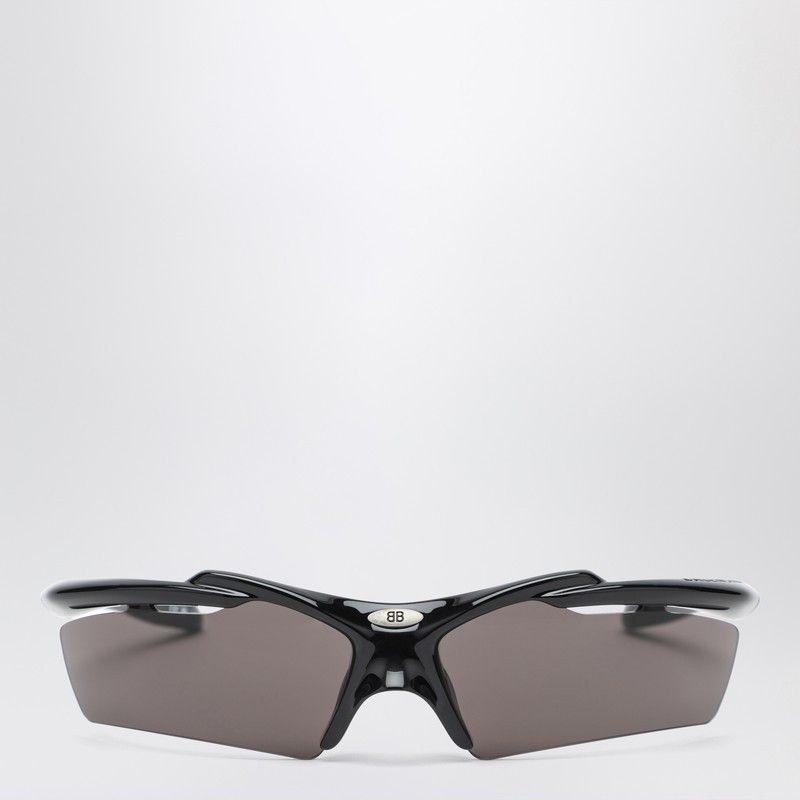 【関税&送料込】Balenciaga Black Nylon Blade Rectangle Sungl Blade Rectangle Sunglasses in Black | Balenciaga NL