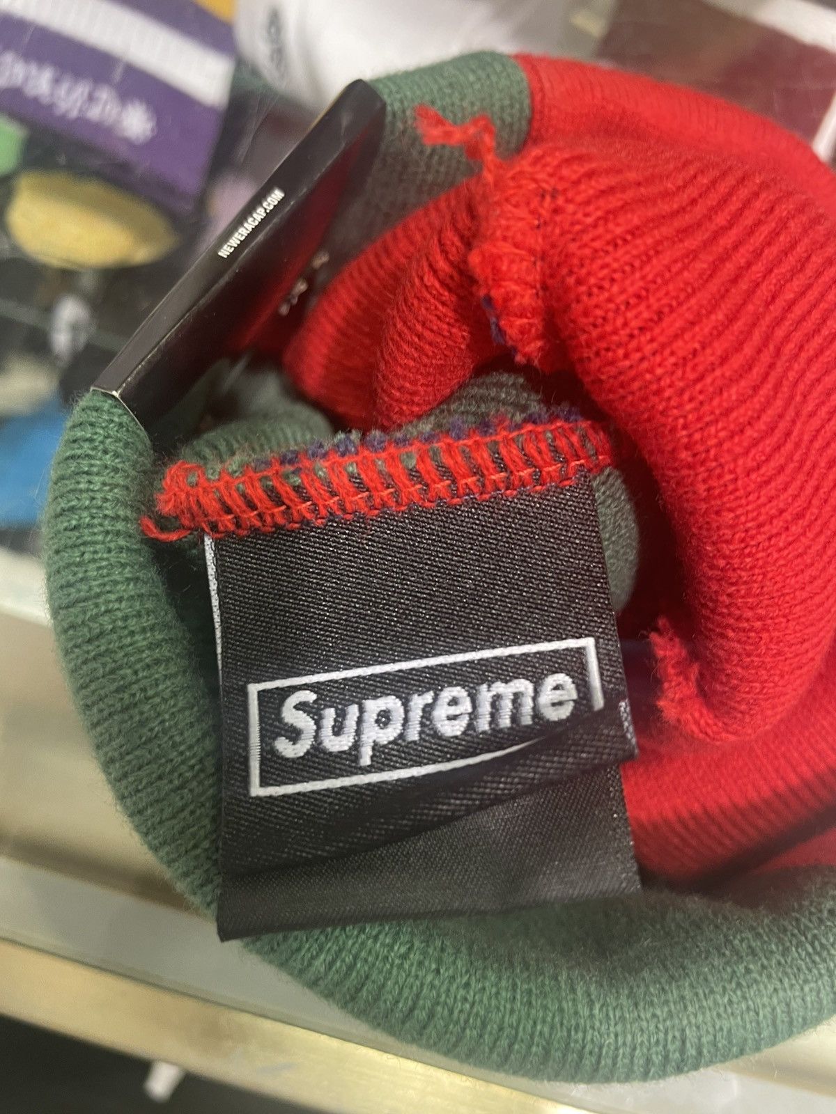 Supreme Supreme X New Era Multi Color Beanie Size ONE SIZE - 2 Thumbnail