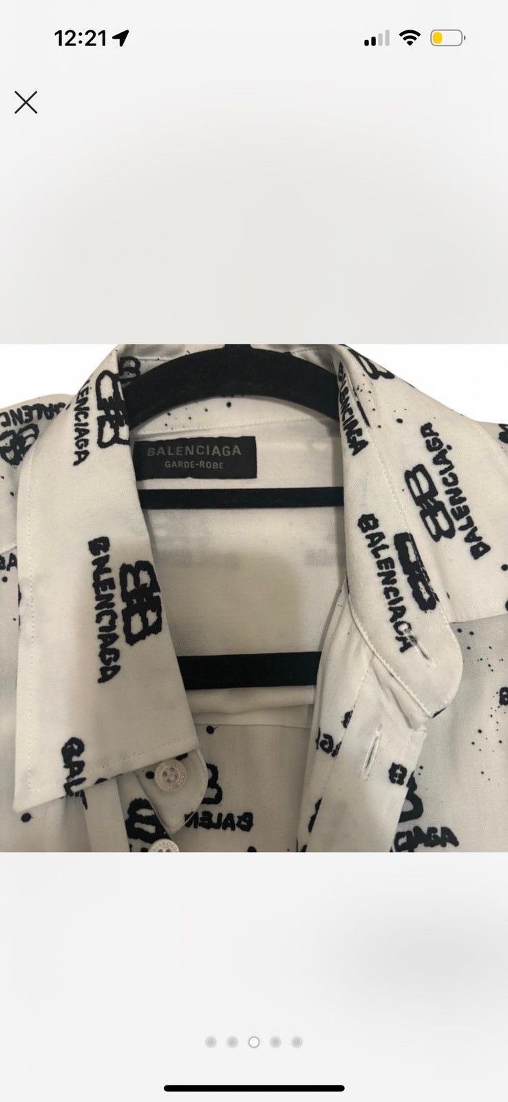 Balenciaga Balenciaga White Oversized Shirt Size US L / EU 52-54 / 3 - 3 Thumbnail