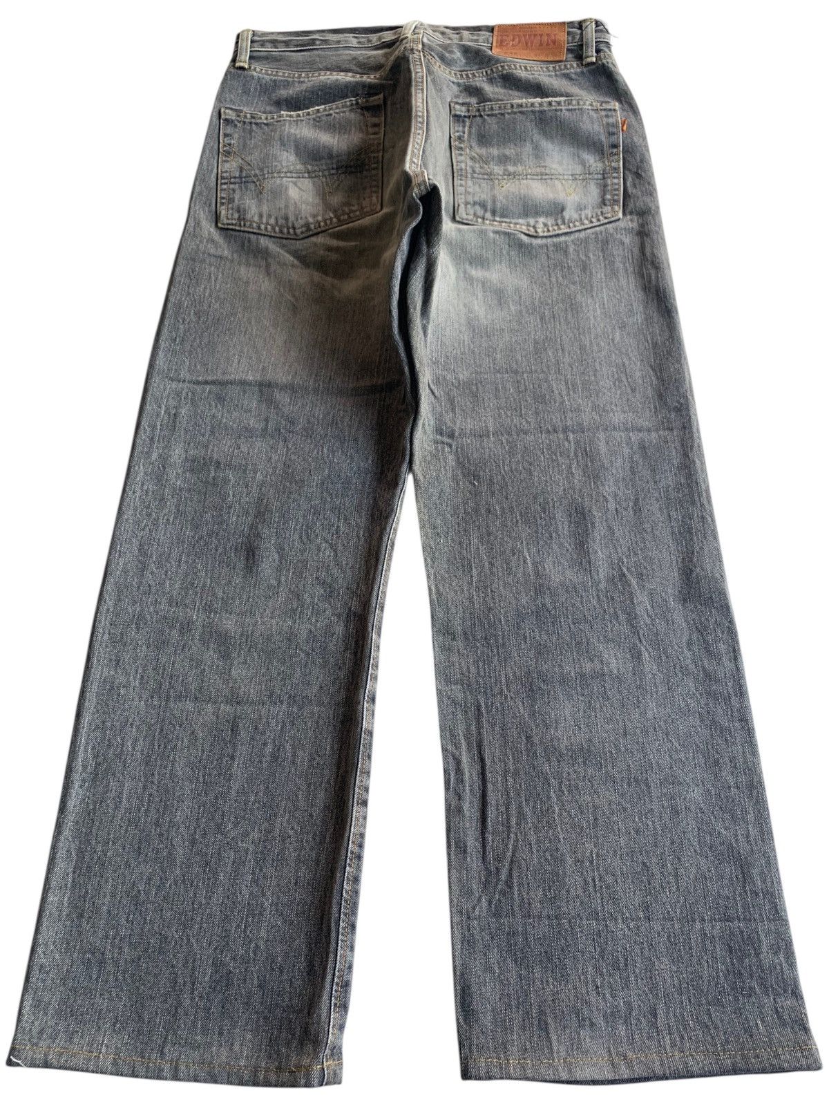Edwin VINTAGE EDWIN 505Z SELVEDGE FADED & RUSTY DISTRESSED DENIM Size US 31 - 4 Thumbnail