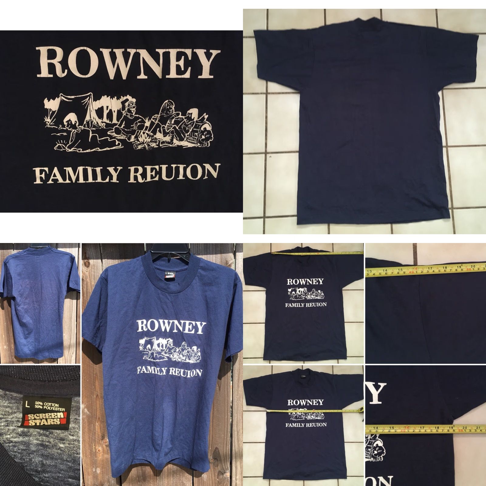 Vintage VINTAGE Screen Stars T Shirt Graphic Tee Blues 80s 90s Size L Men Short Sleeve Cotton Blend Logo Screen Stars Family Reunion Size US L / EU 52-54 / 3 - 8 Thumbnail