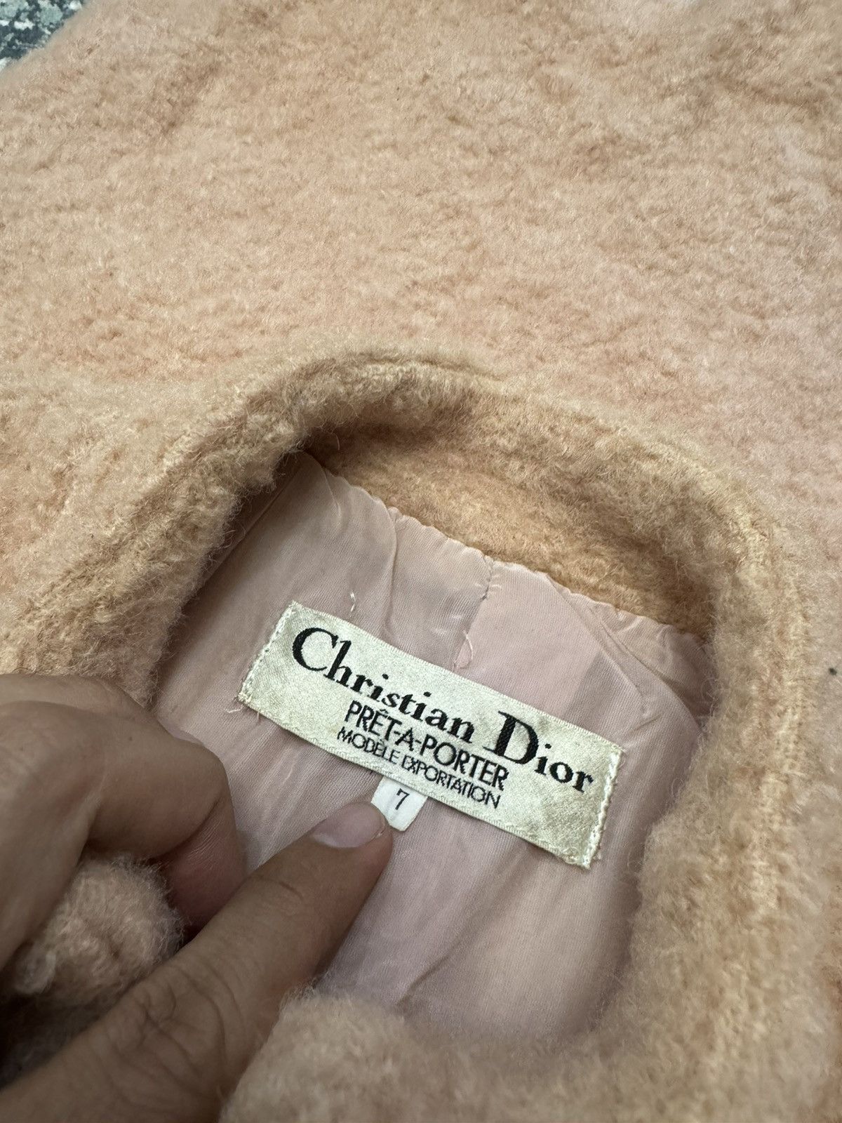 Christian Dior Monsieur 1960s CHRISTIAN DIOR PRET-A-PORTER WOOL COAT Size S / US 4 / IT 40 - 7 Thumbnail