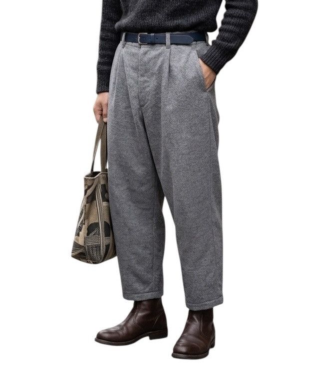 Issey Miyake Zucca wide - tapered wool pants Size US 30 / EU 46 - 1 Thumbnail