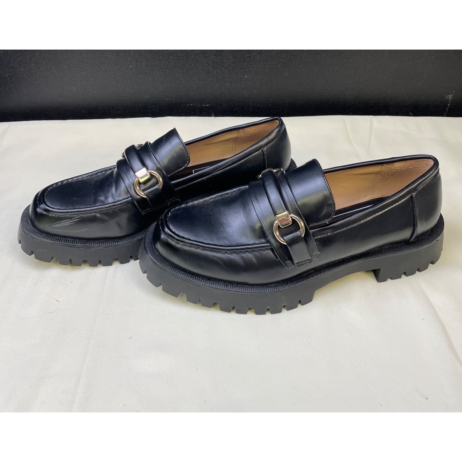 Zara Zara Women's Black Chunky Heel Shoes/ Loafers Size 10 SKU 56 Size US 10 / IT 40 - 2 Thumbnail