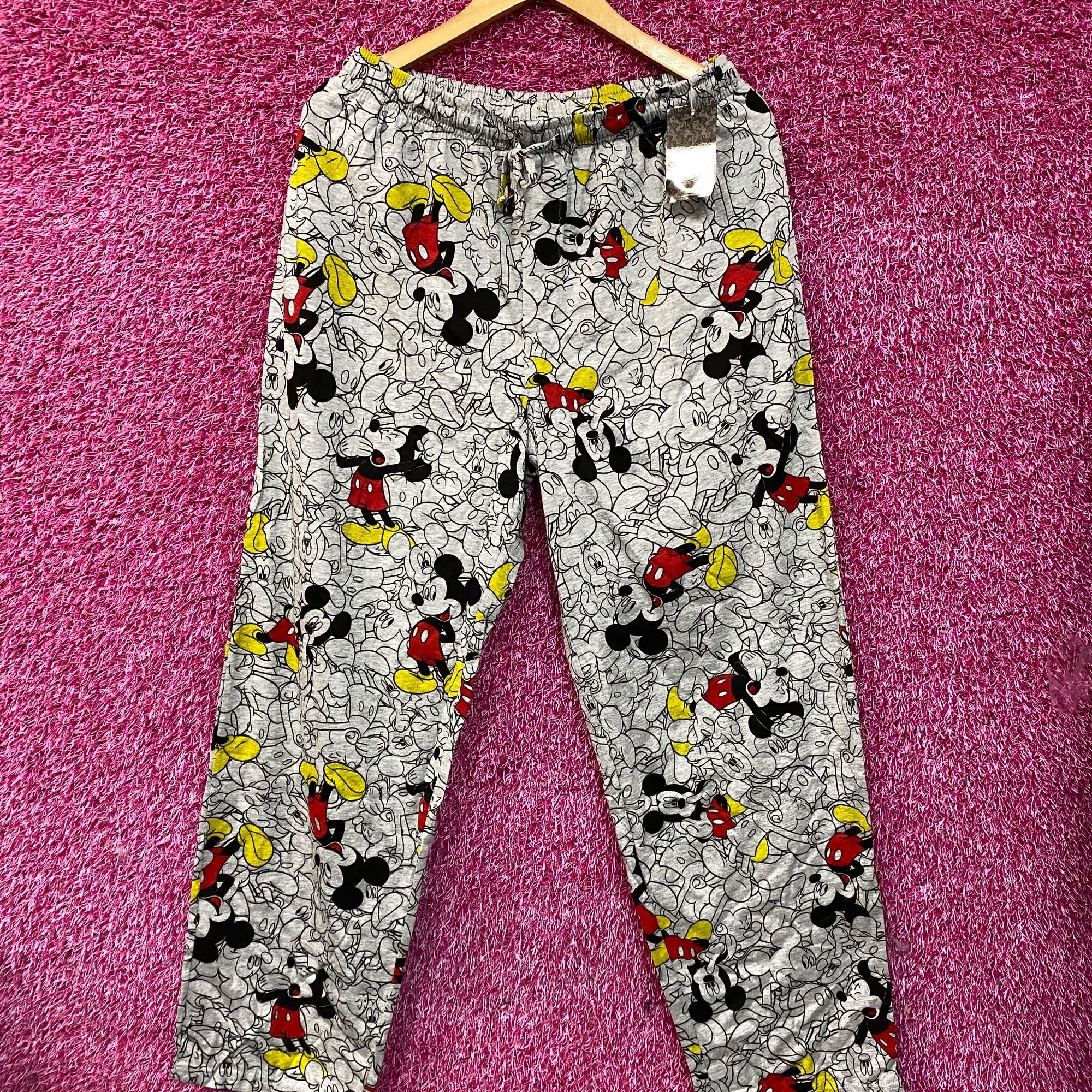 Disney Disney Mickey Mouse Fun Print Pajamas Lounge Pants Medium Size 28" / US 6 / IT 42 - 3 Thumbnail