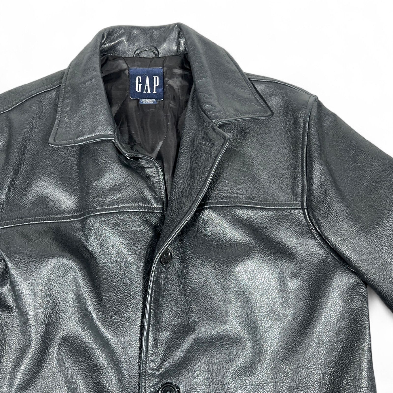 ジャケット・アウター old GAP leather jacket black 90s 00s old