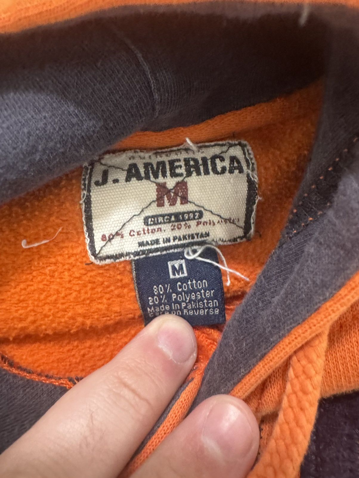 J. America 🟧 Y2K Illinois Fighting Illini Hoodie 🏈 Size US M / EU 48-50 / 2 - 3 Thumbnail