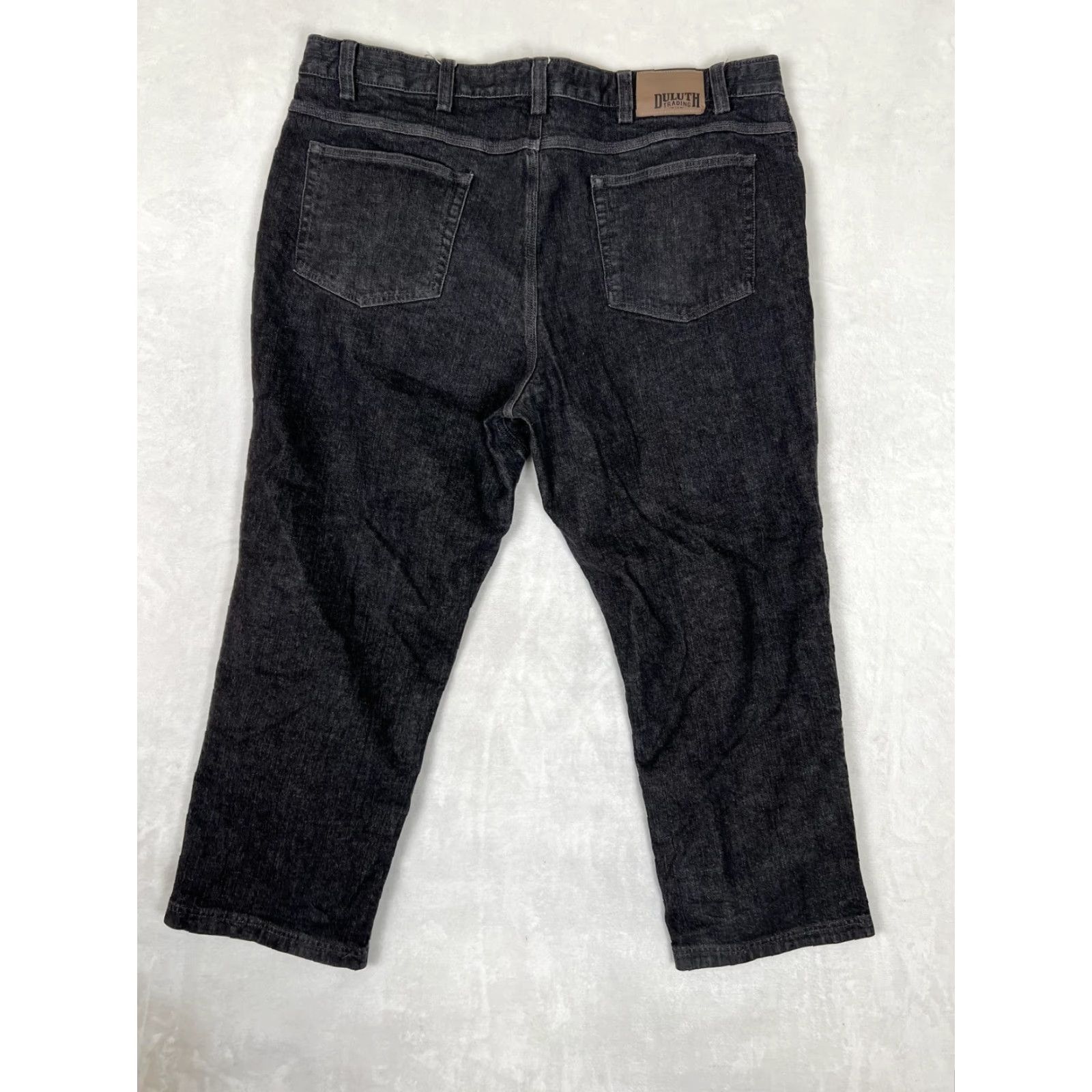 Duluth Trading Company Duluth Trading Co Flex Ballroom Jeans Mens 42x30 Gray Straight Stretch Denim Size US 42 / EU 58 - 7 Thumbnail