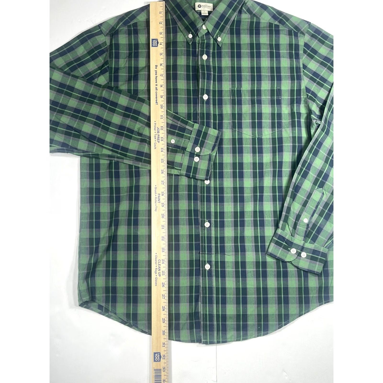 Haggar Haggar Plaid Button Front Shirt Men's L Multicolor Long Sleeve Flannel Size US L / EU 52-54 / 3 - 4 Thumbnail
