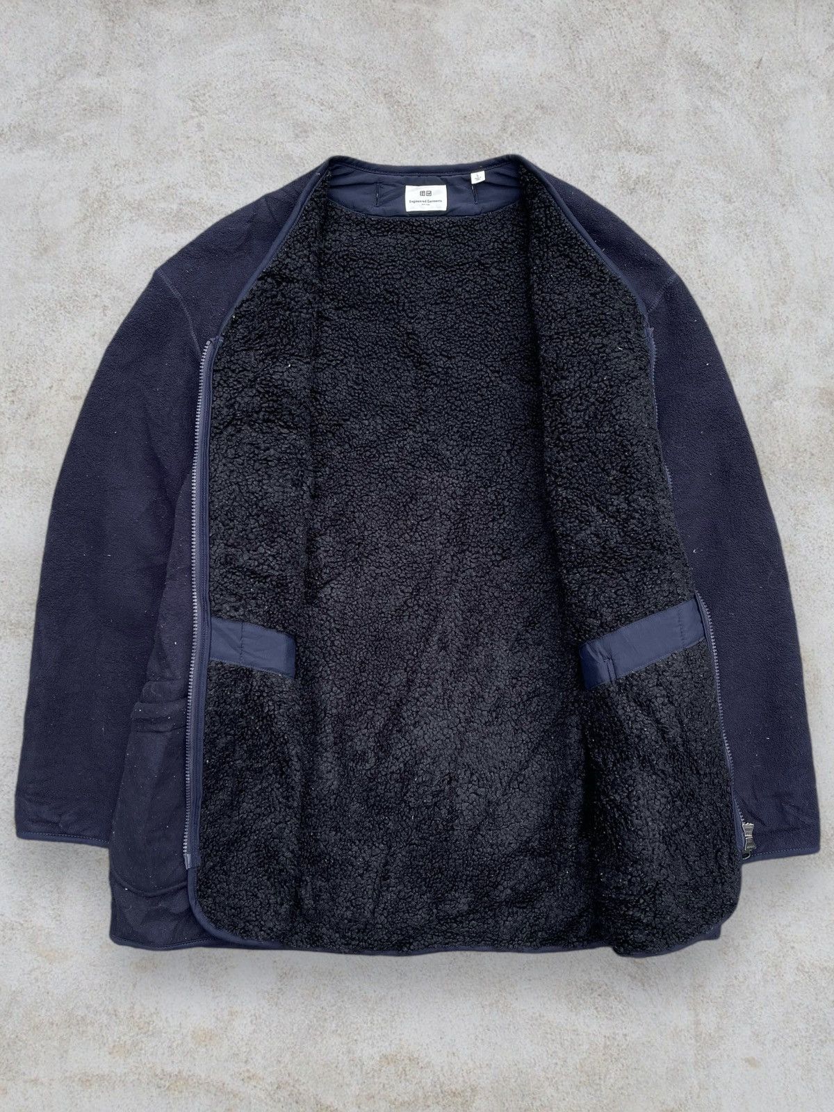 Engineered Garments 🔥 Engineered Garments x Uniqlo Fleece Collarless Coat Size US L / EU 52-54 / 3 - 7 Thumbnail