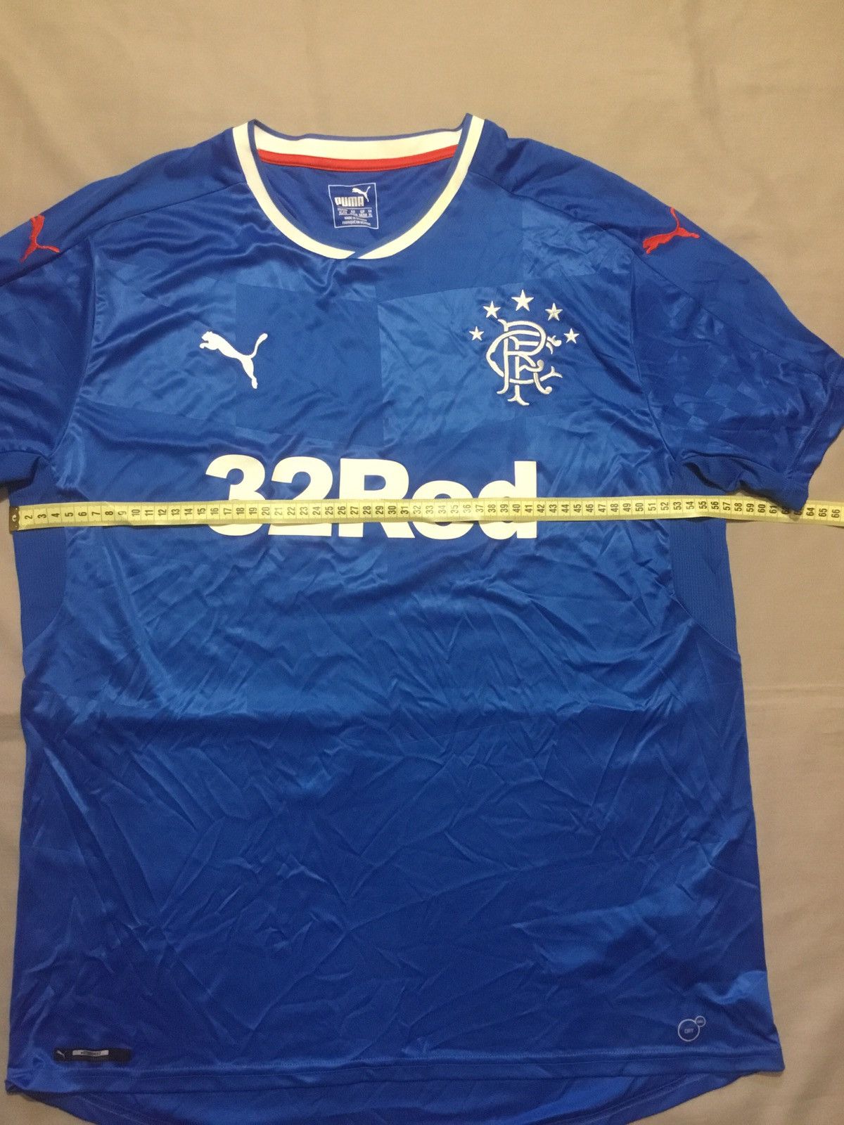 Puma Men’s Rangers 16/17 Home Top XL Excellent Condition Size US XL / EU 56 / 4 - 8 Thumbnail