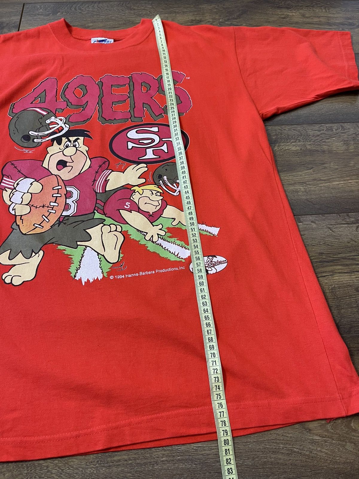 Vintage Vintage 1994 Flintstones x San Francisco 49ers NFL Cartoon L Size US L / EU 52-54 / 3 - 10 Thumbnail