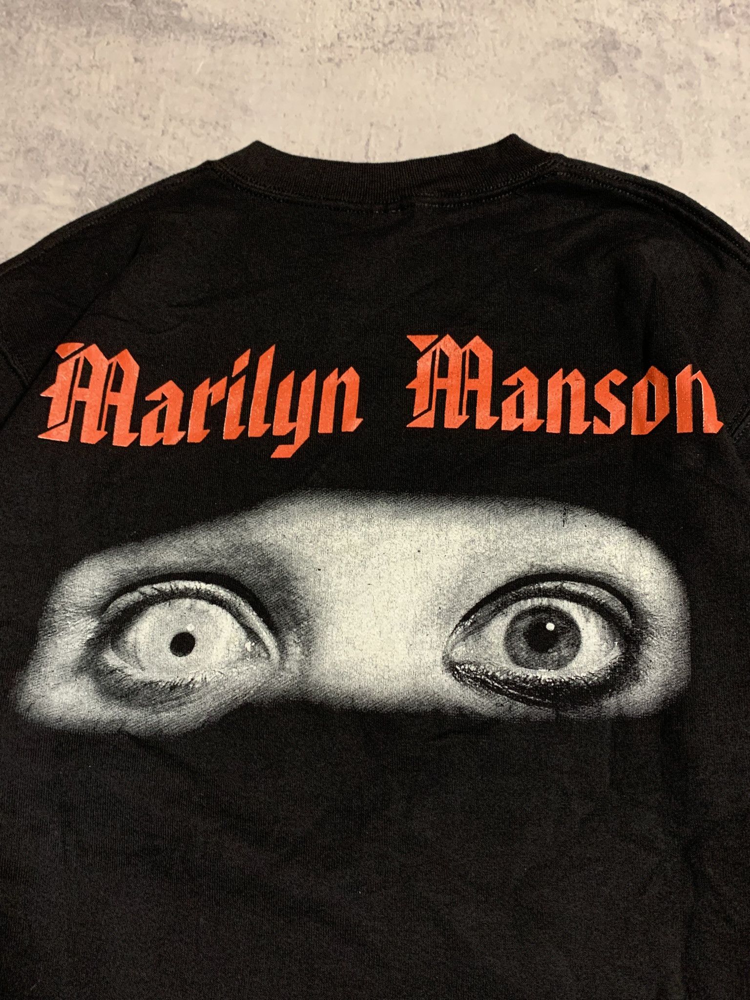 Fruit Of The Loom RARE 90's Marilyn Manson AOP Sweatshirt Size US M / EU 48-50 / 2 - 5 Thumbnail
