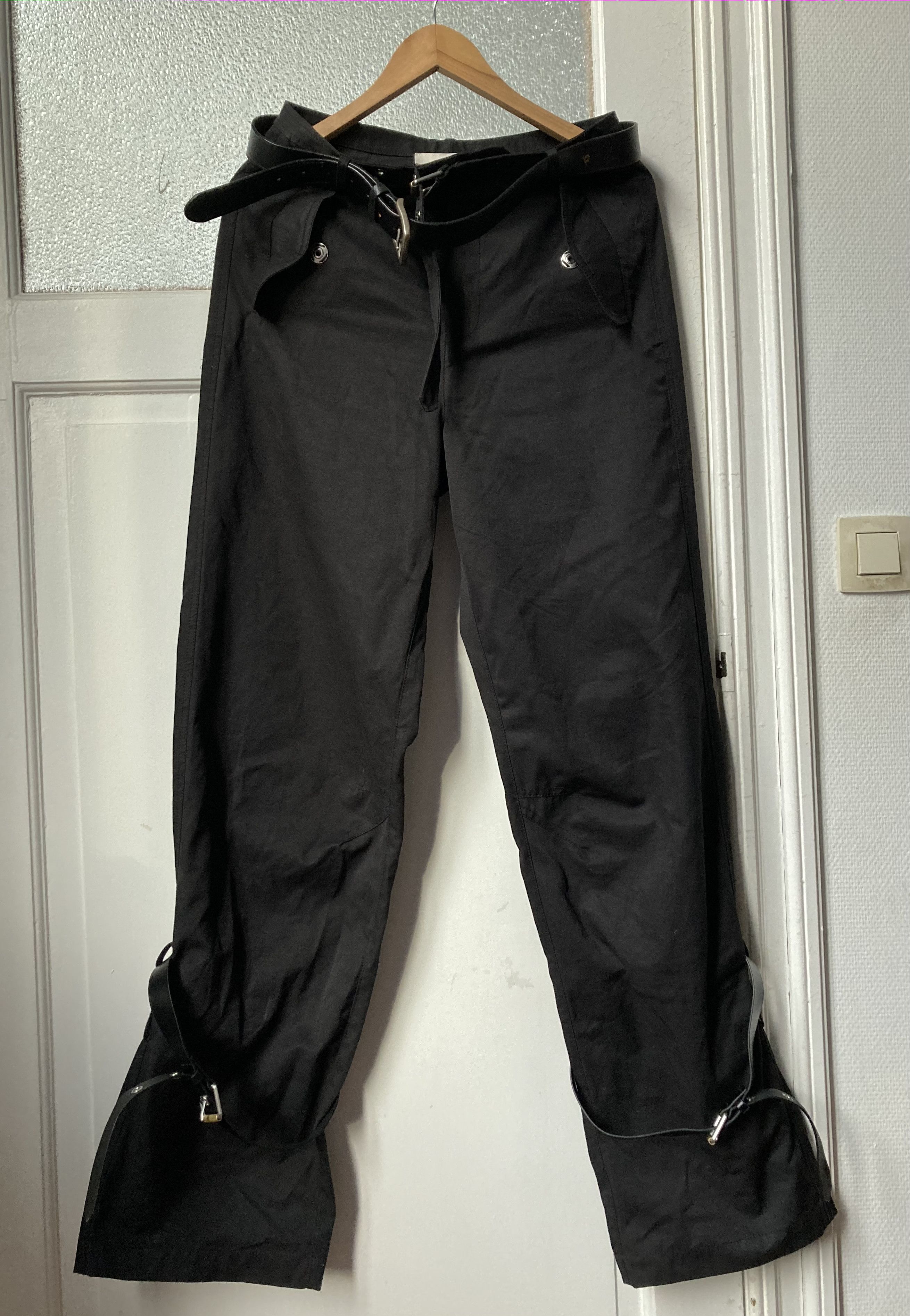 Dion Lee Black Buckle Strap Cuff Trousers - Pants Size US 26 / EU 42 - 3 Thumbnail