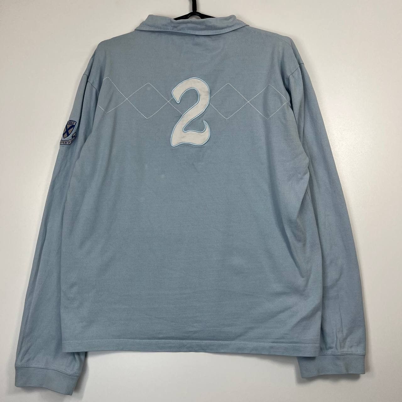 Barbour Barbour Long Sleeve Polo Shirt Womens Light Blue Rugby Sz 44 Size US XL / EU 56 / 4 - 7 Thumbnail
