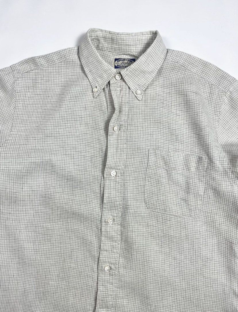 Japanese Brand × Sugar Cane × Toyo Enterprises Vintage Sugar Cane Plaid Linen Shirt Size US L / EU 52-54 / 3 - 3 Thumbnail