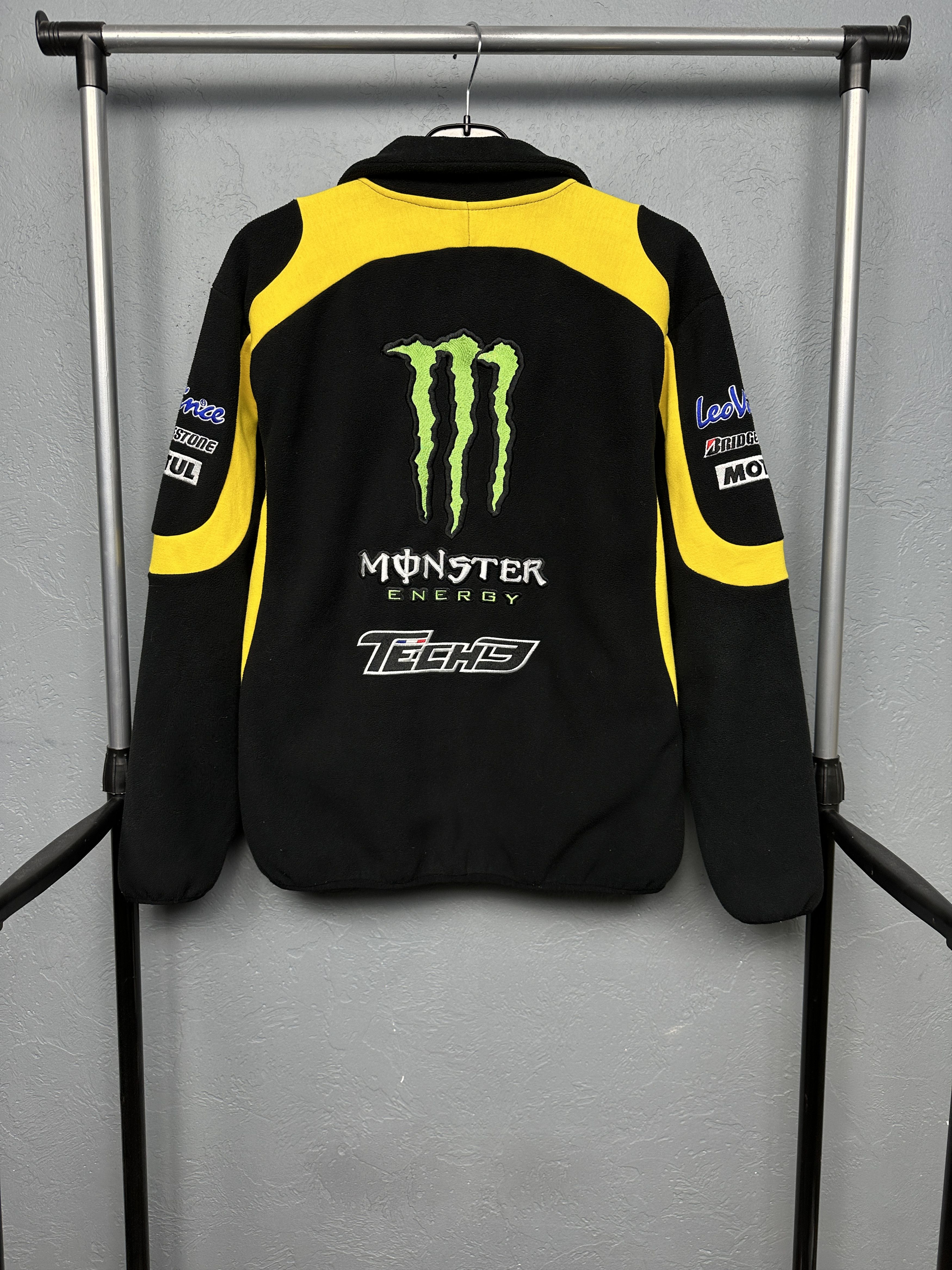 Vintage Tech3 Monster Racing Team Vintage Mens Fleece Jacket Y2K Size US XS / EU 42 / 0 - 8 Thumbnail