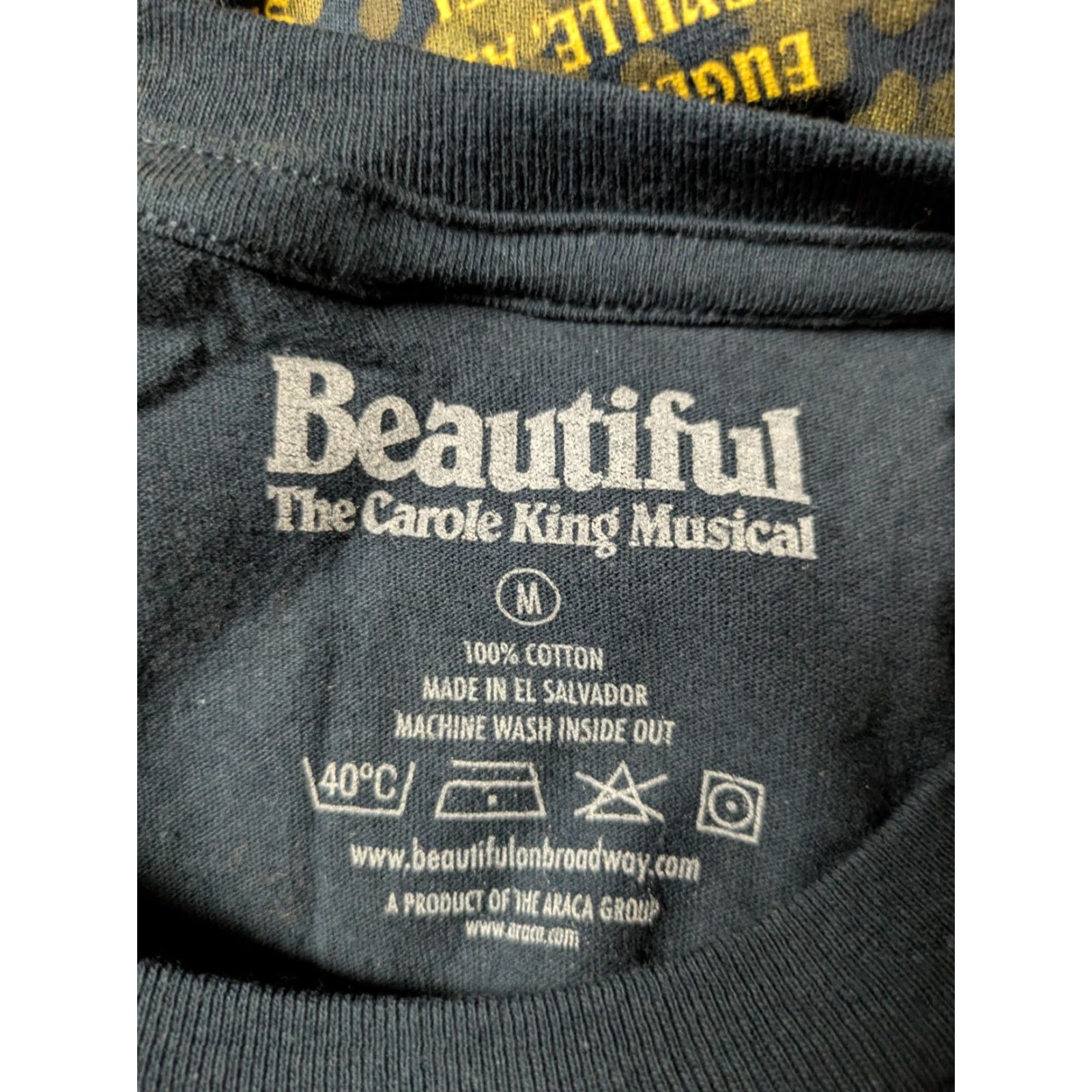 Vintage Beautiful The Carole King Musical T Shirt M Unisex Adults Crew Neck Short Sleeve Blue 100% Cotton Graphic Tee Theater Musical 2018 Tour Medium Size US M / EU 48-50 / 2 - 4 Thumbnail