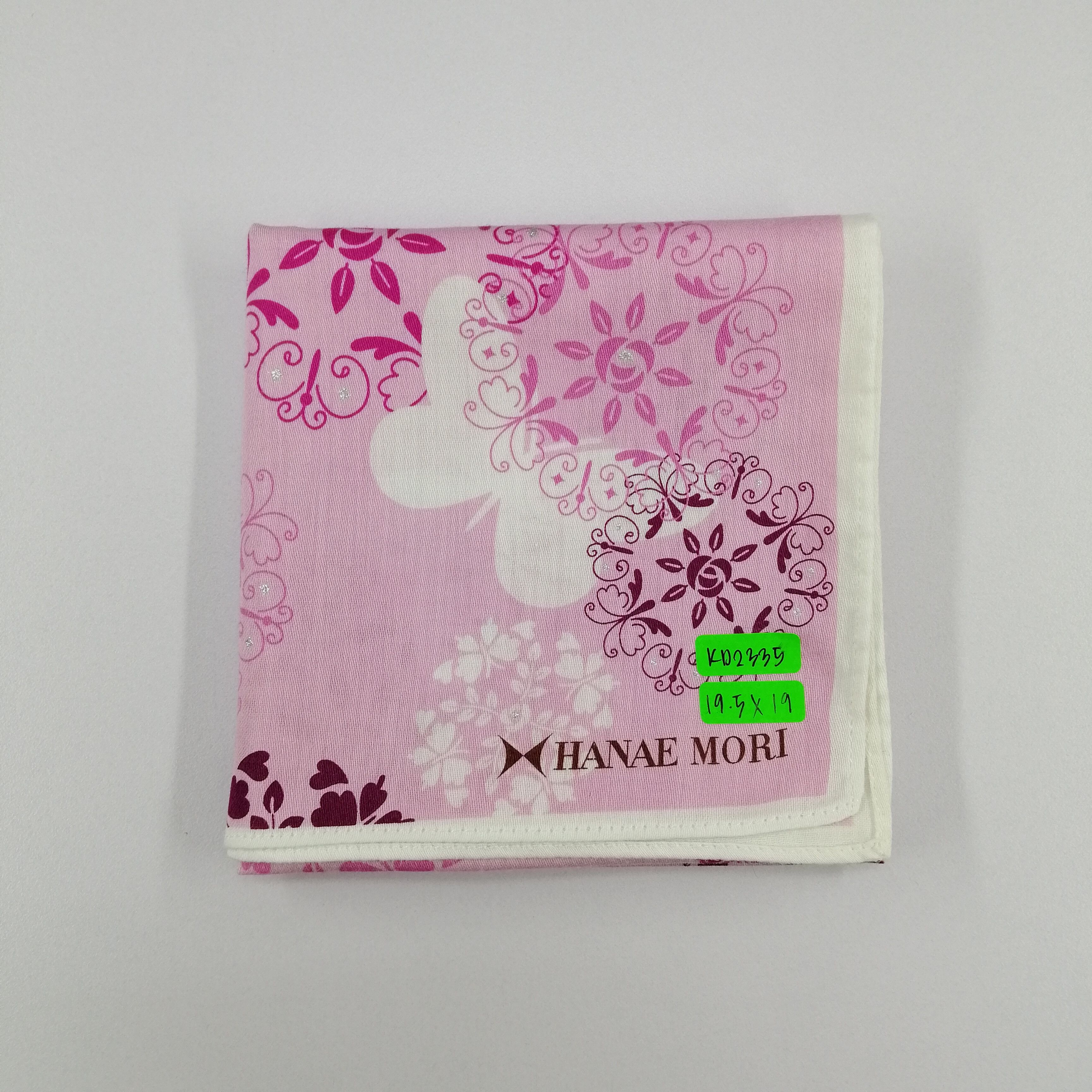 Hanae Mori × Vintage Hanae Mori Handkerchief/Neckerchief/Bandana-KD2335 Size ONE SIZE - 7 Thumbnail